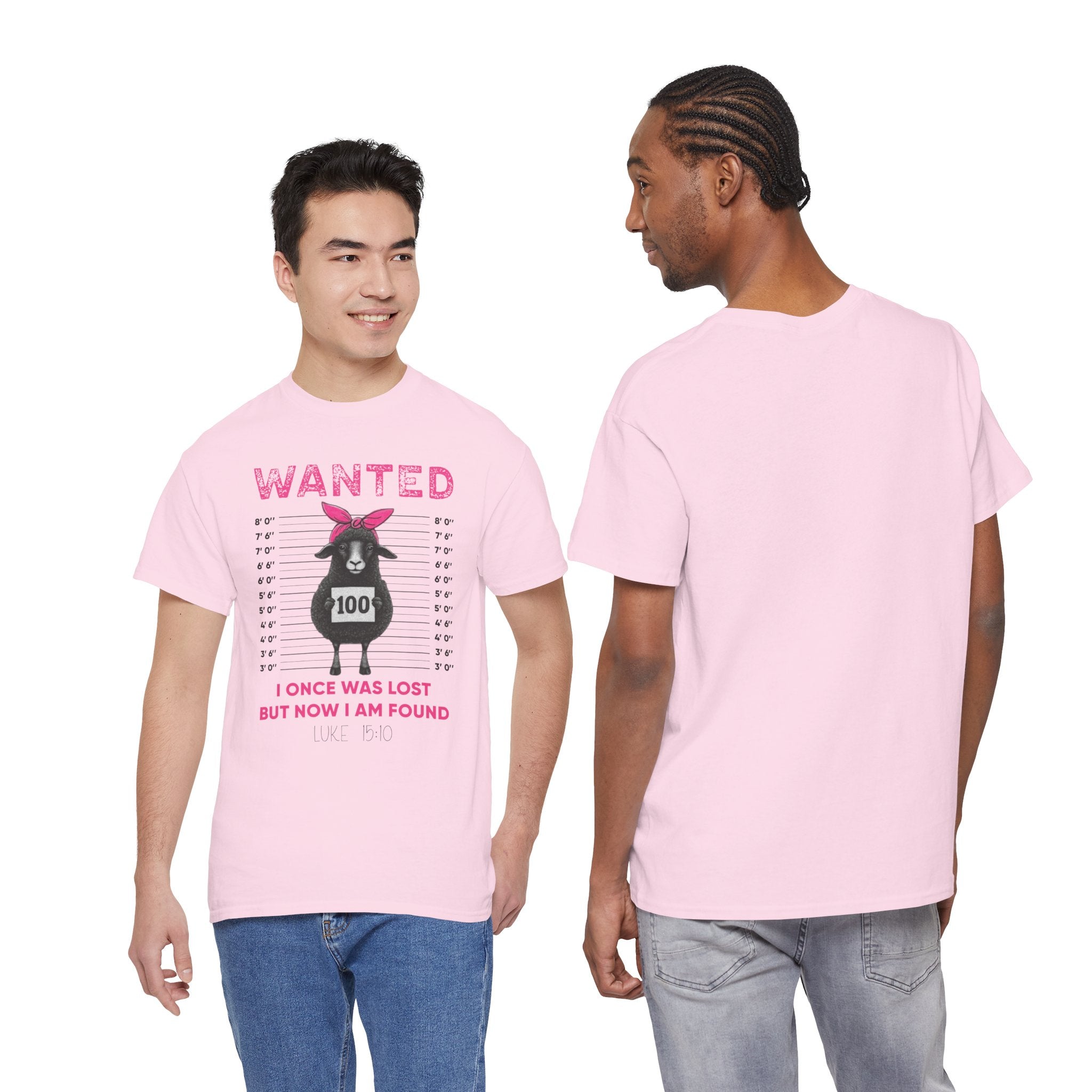 WANTED Black Sheep 'I Once Was Lost But Now I Am Found' Unisex Cotton T-Shirt
