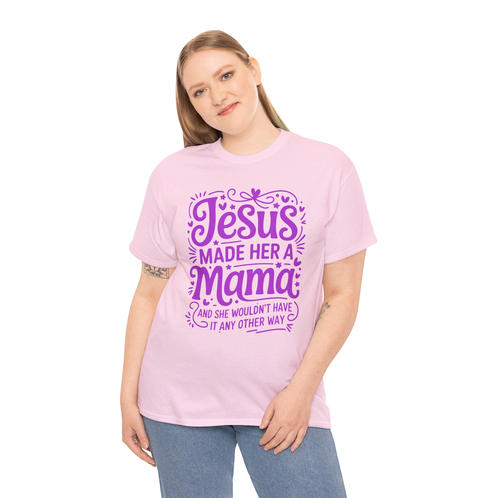 Jesus Made Her a Mama — Christian MamaUnisex Cotton T-Shirt