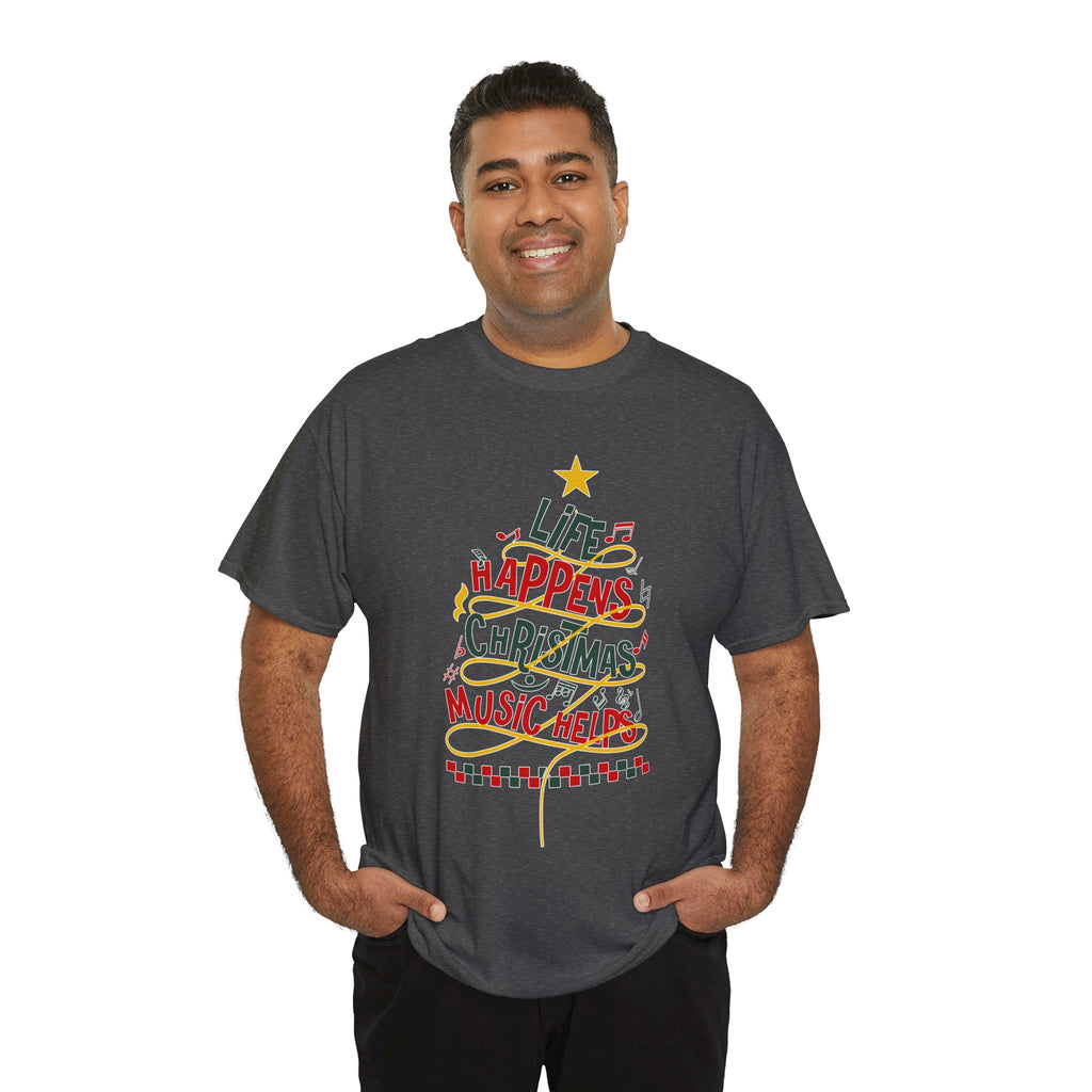 Christmas Music Tree Unisex Cotton Tee