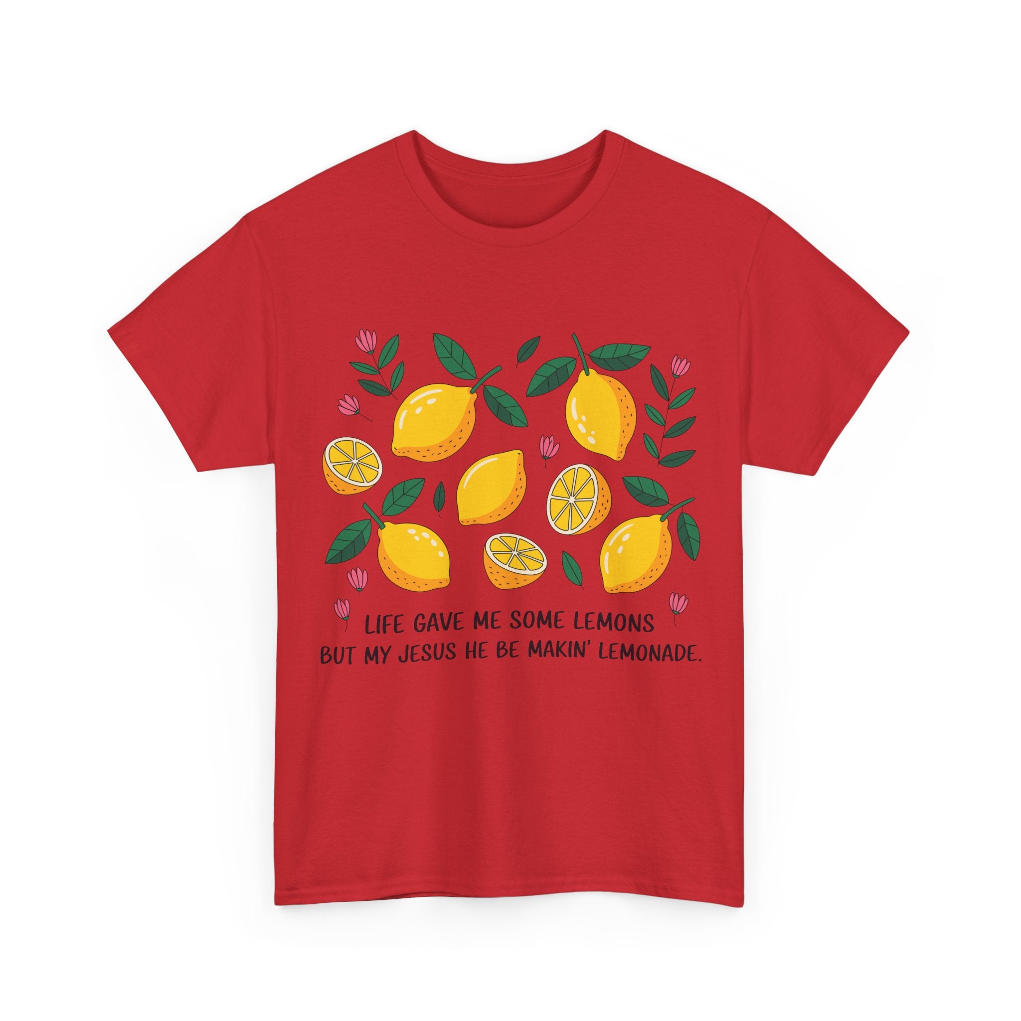 Christian Lemonade Tee — "Life gave me some lemons but my Jesus he be makin’ lemonade"Unisex Cotton Tee