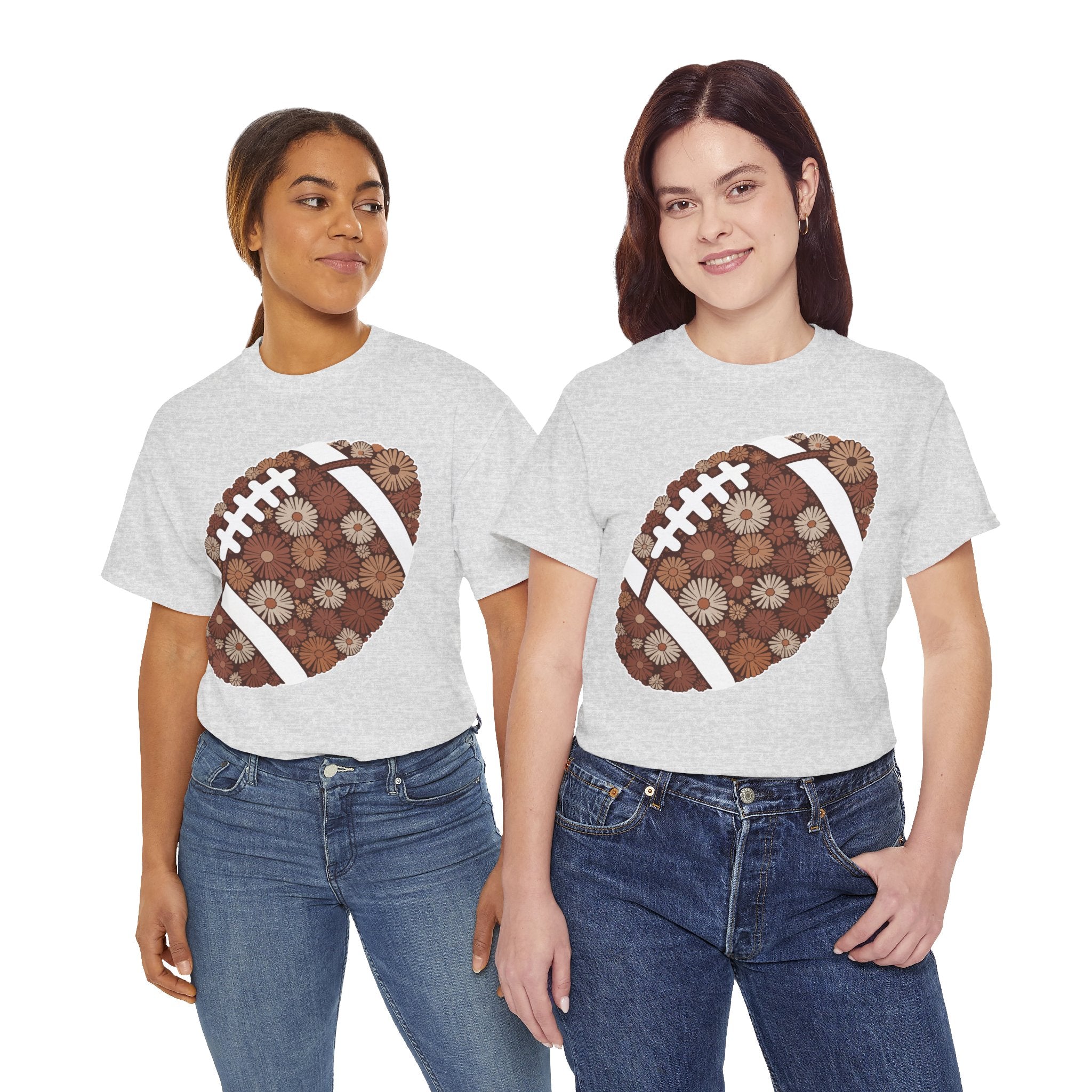 Game Day Touch Down Football Tee — Helmets, Flags & Cheer Icons Unisex Cotton Tee