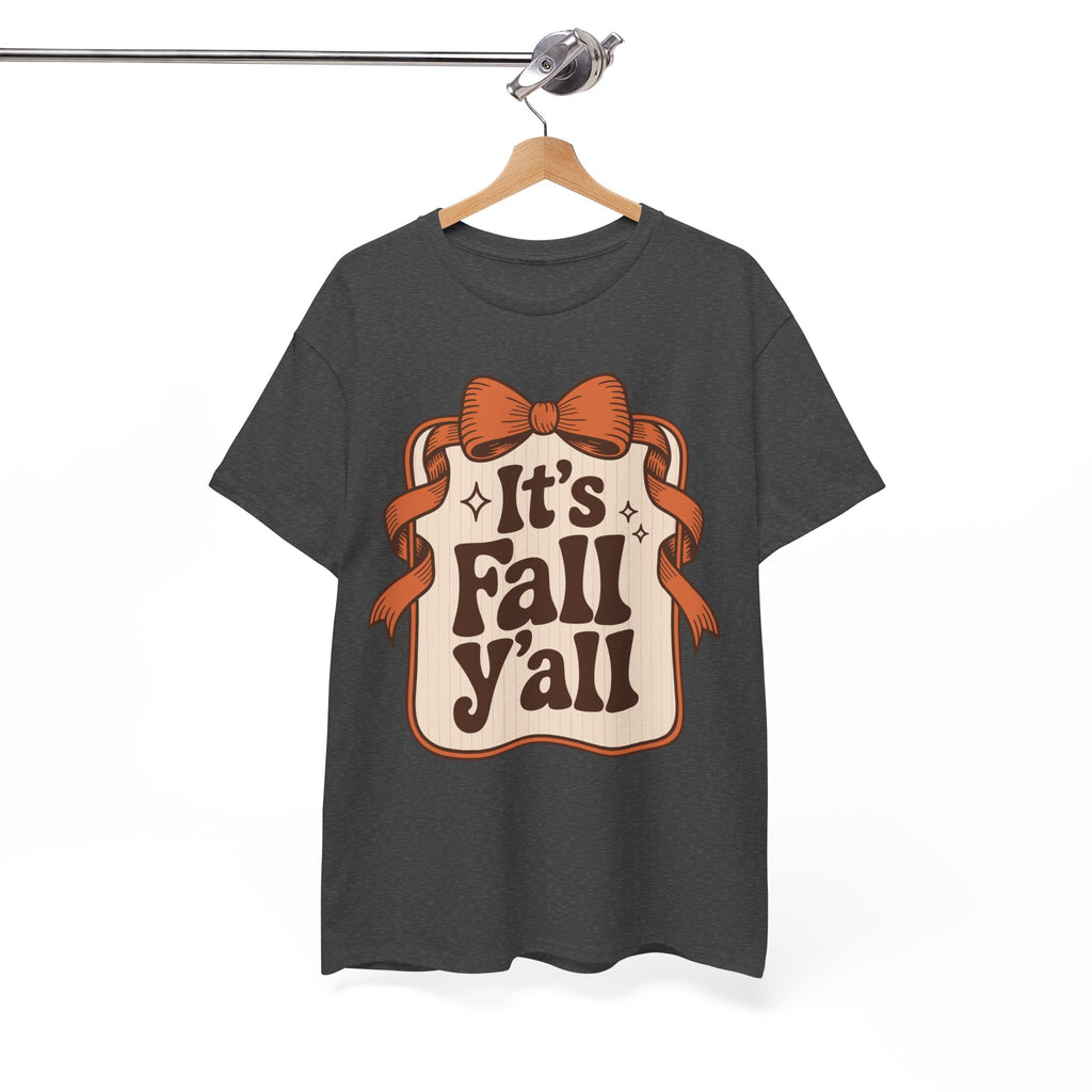 It’s Fall Y’all Autumn Ribbon Unisex Cotton Tee