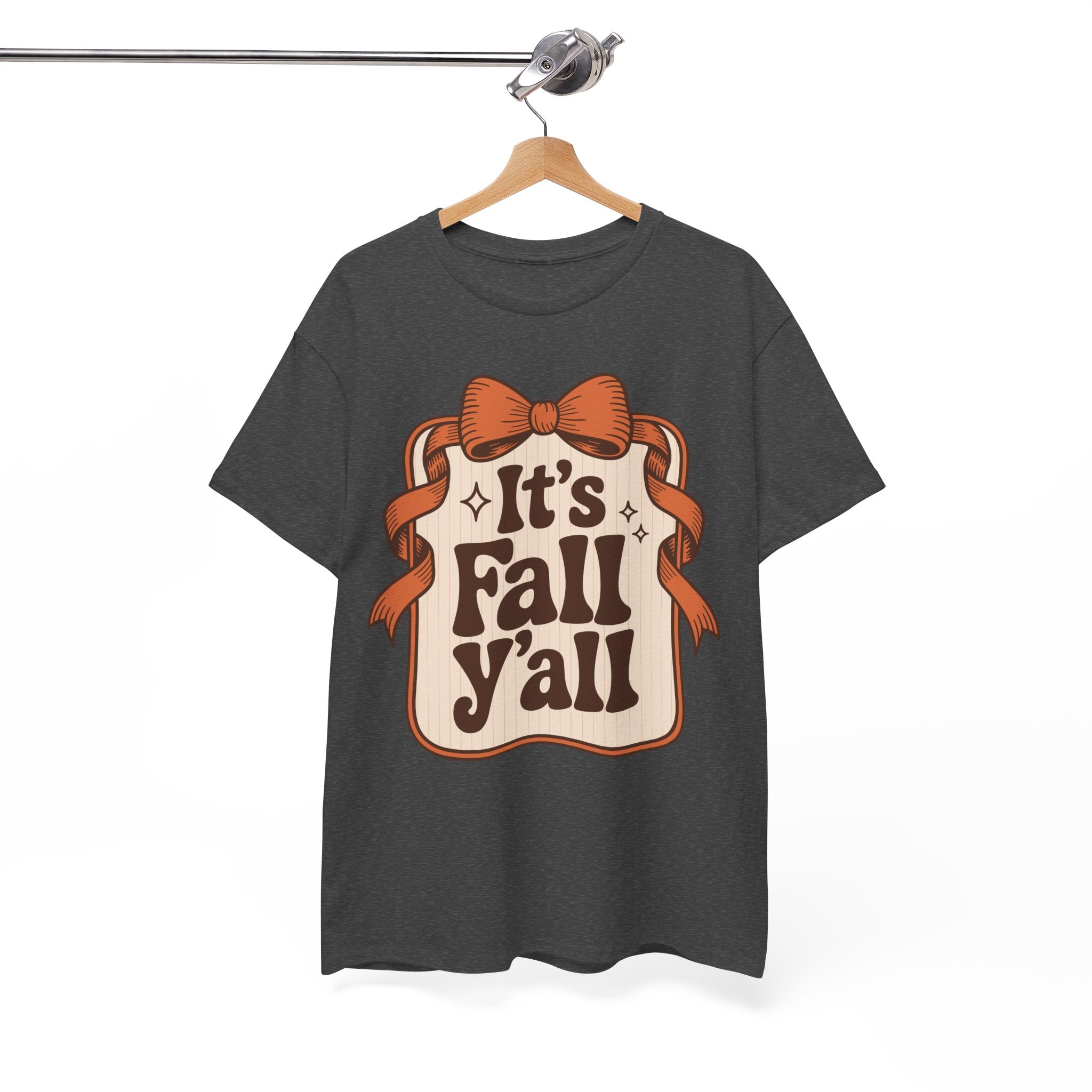 It’s Fall Y’all Autumn Ribbon Unisex Cotton Tee