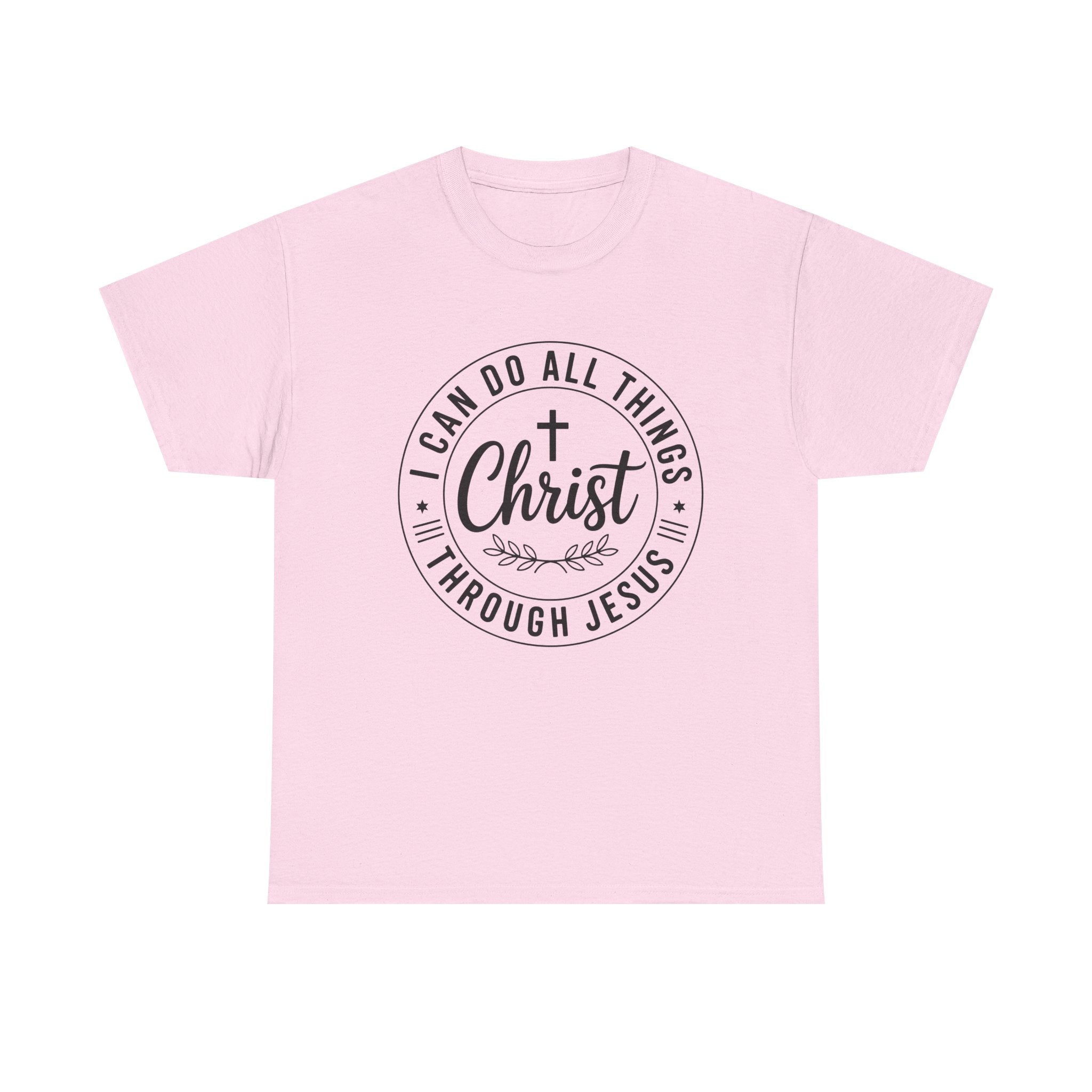 I can do All Things Through Christ Unisex Heavy Cotton Tee