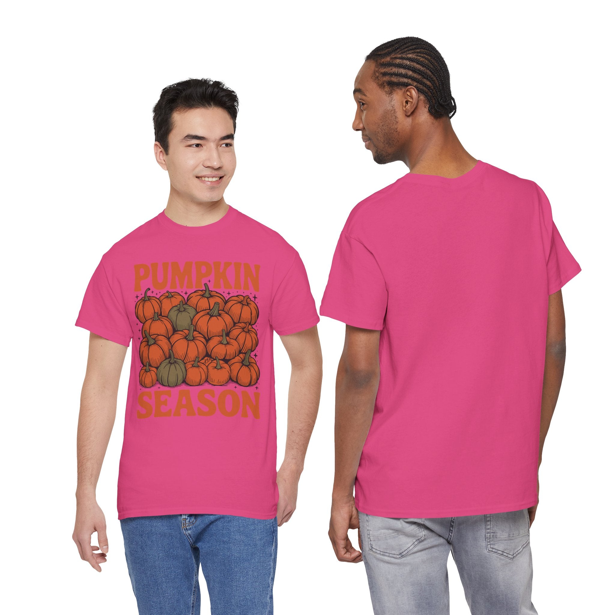 Pumpkin Season Tee — Fall Pumpkin Pile Unisex Cotton Tee