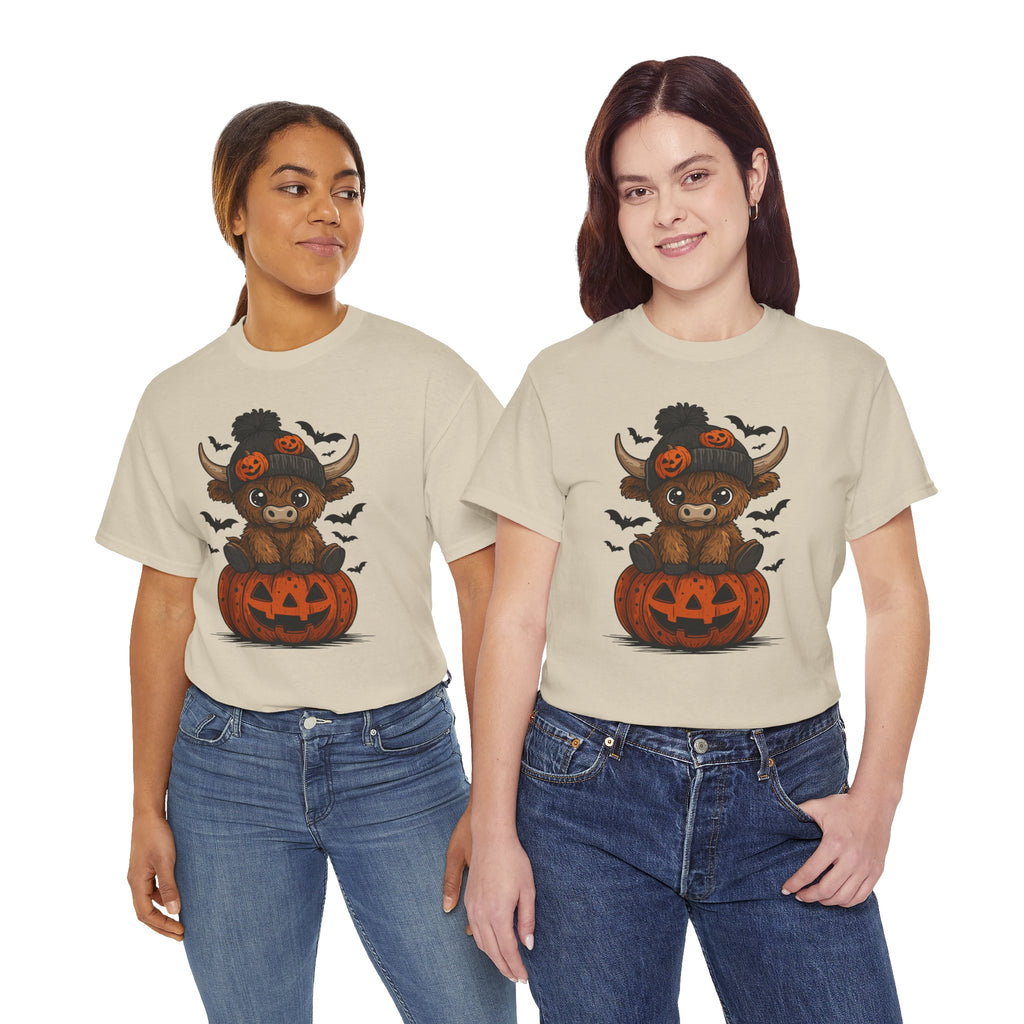 Halloween Cow Unisex Cotton Tshirt
