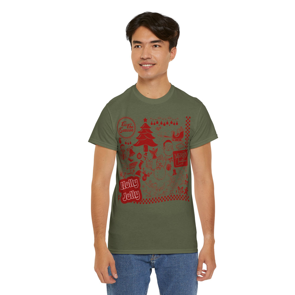Christmas Festive Unisex Cotton T-shirt
