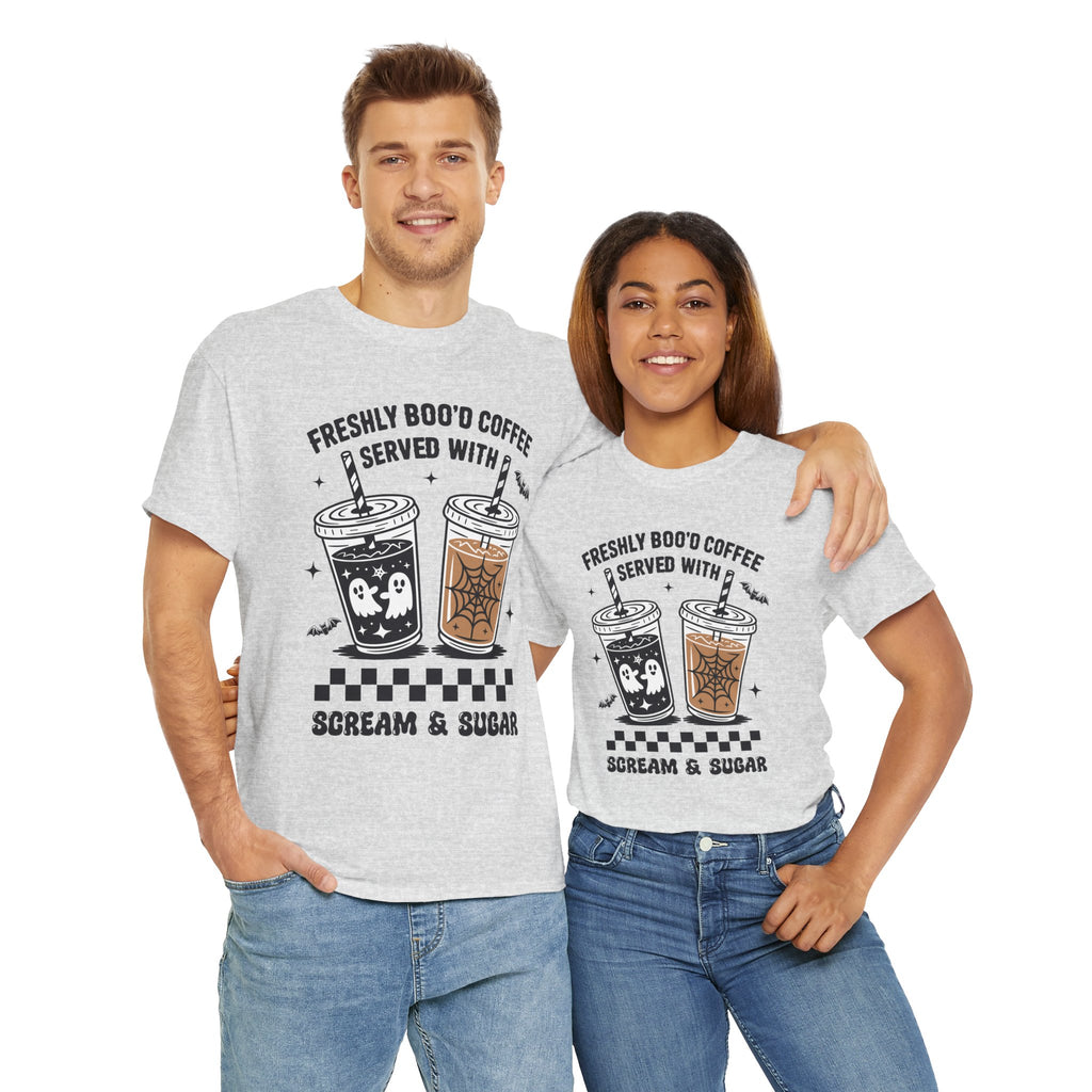 Halloween Iced Coffee Unisex Cotton Tee