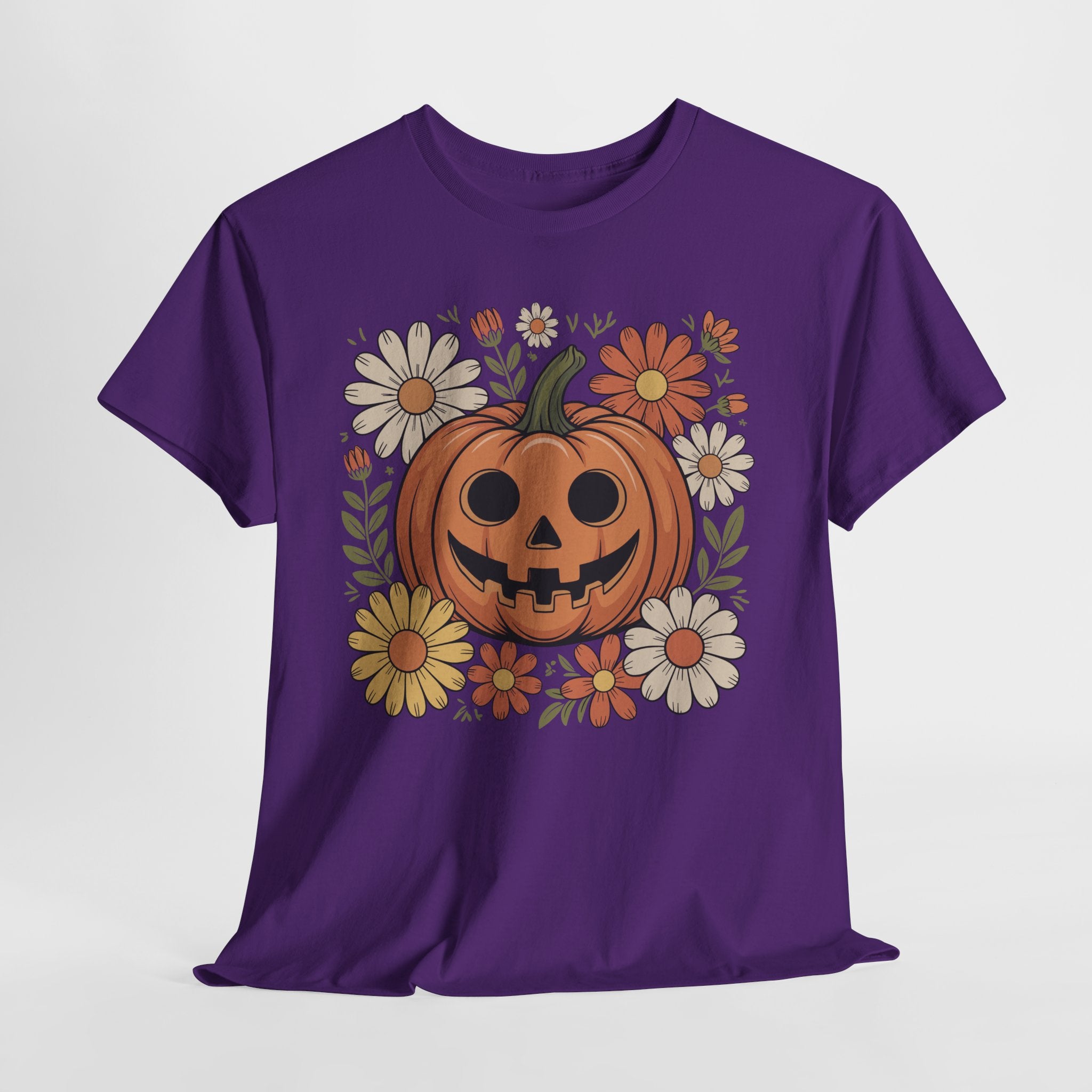 Halloween Pumpkin Unisex Cotton Tee