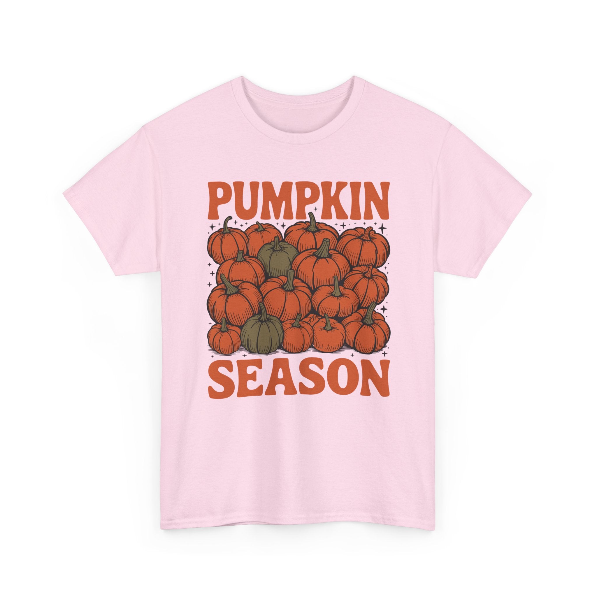 Pumpkin Season Tee — Fall Pumpkin Pile Unisex Cotton Tee