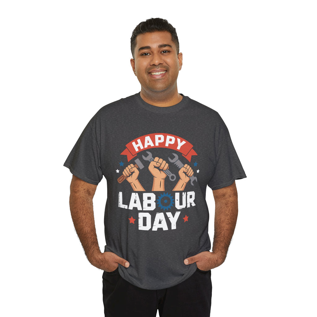 Happy US Labour Day Unisex Heavy Cotton T-Shirt
