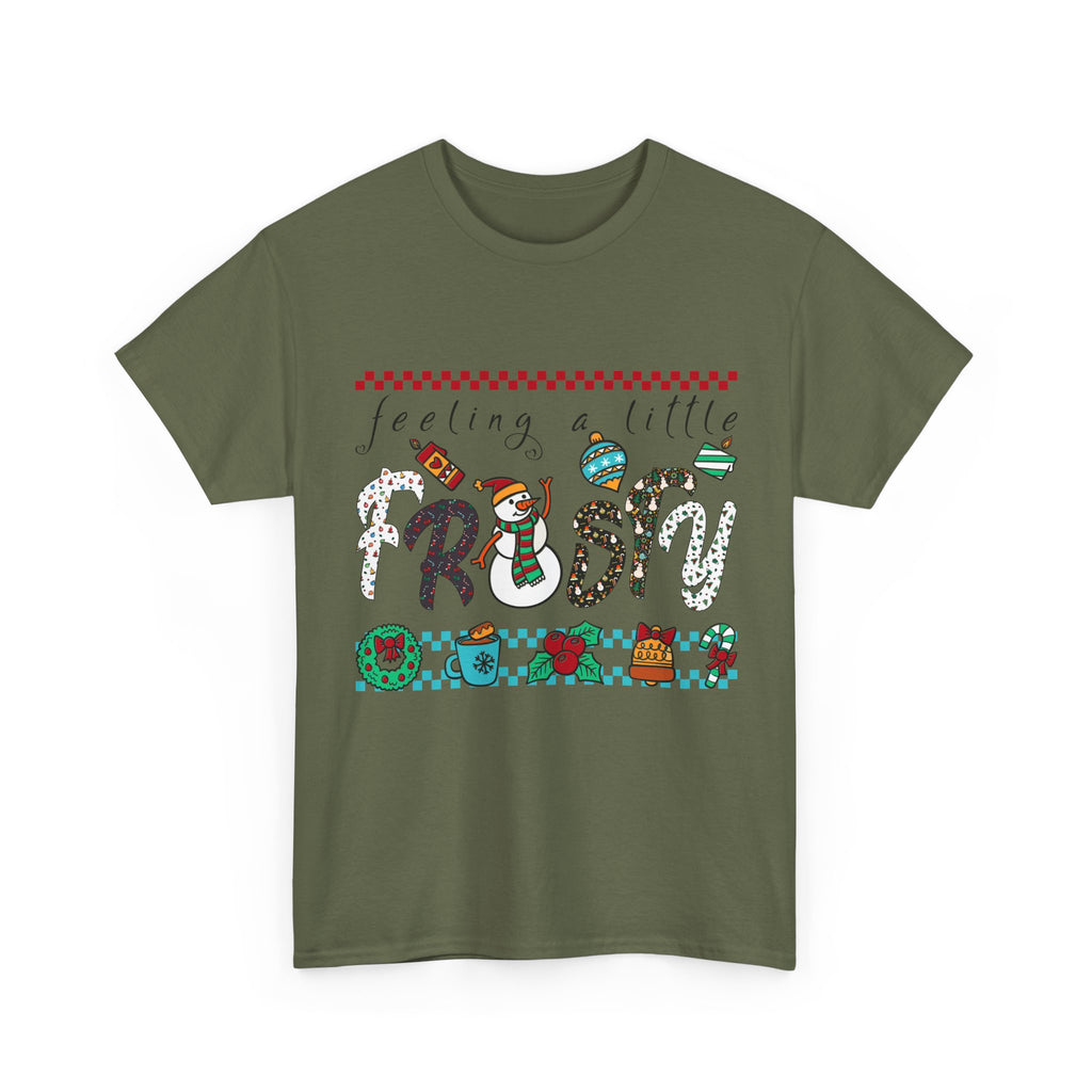 Christmas Frosty Unisex Cotton Tee