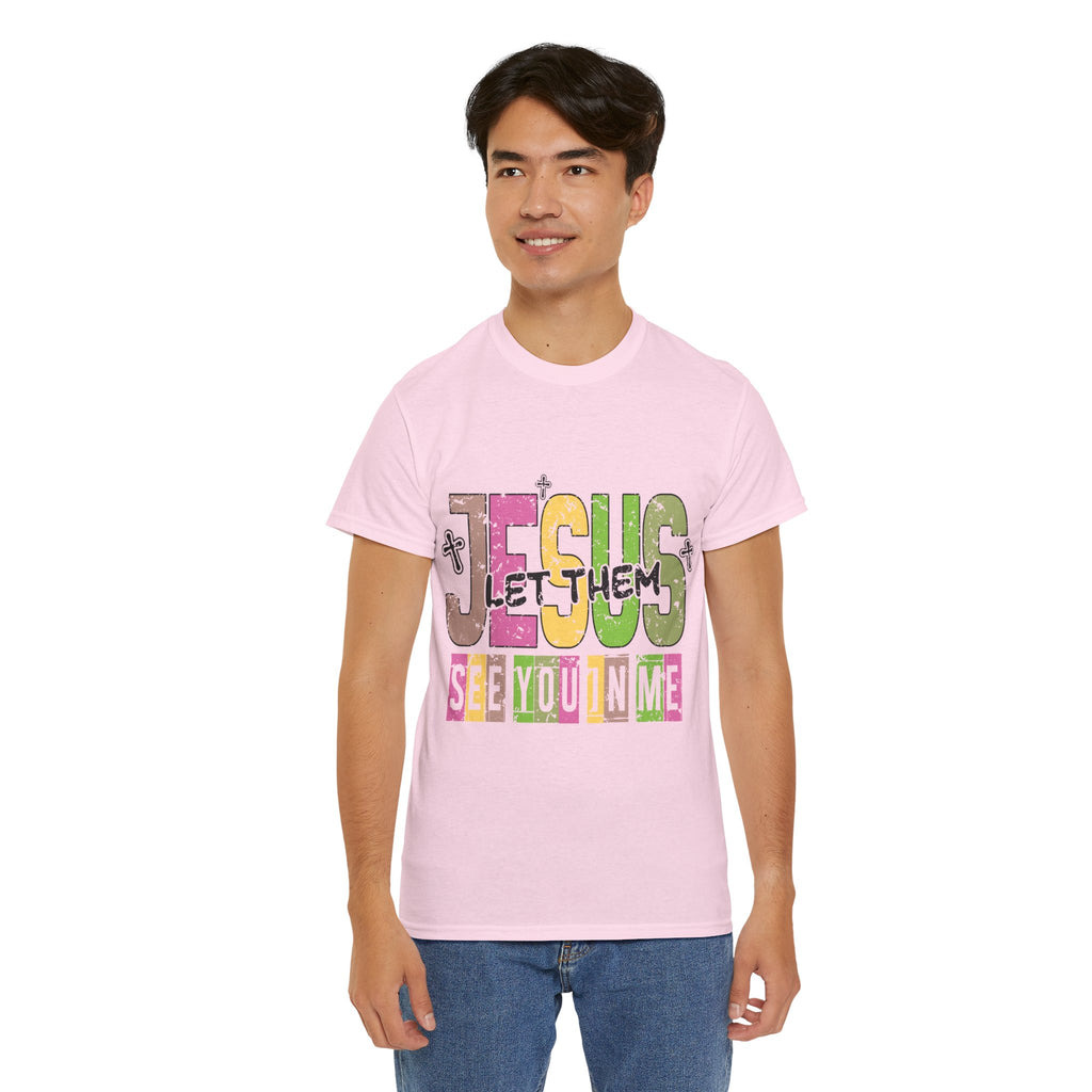 Jesus ‘See You In Me’ Distressed Pastel Unisex Cotton T-Shirt