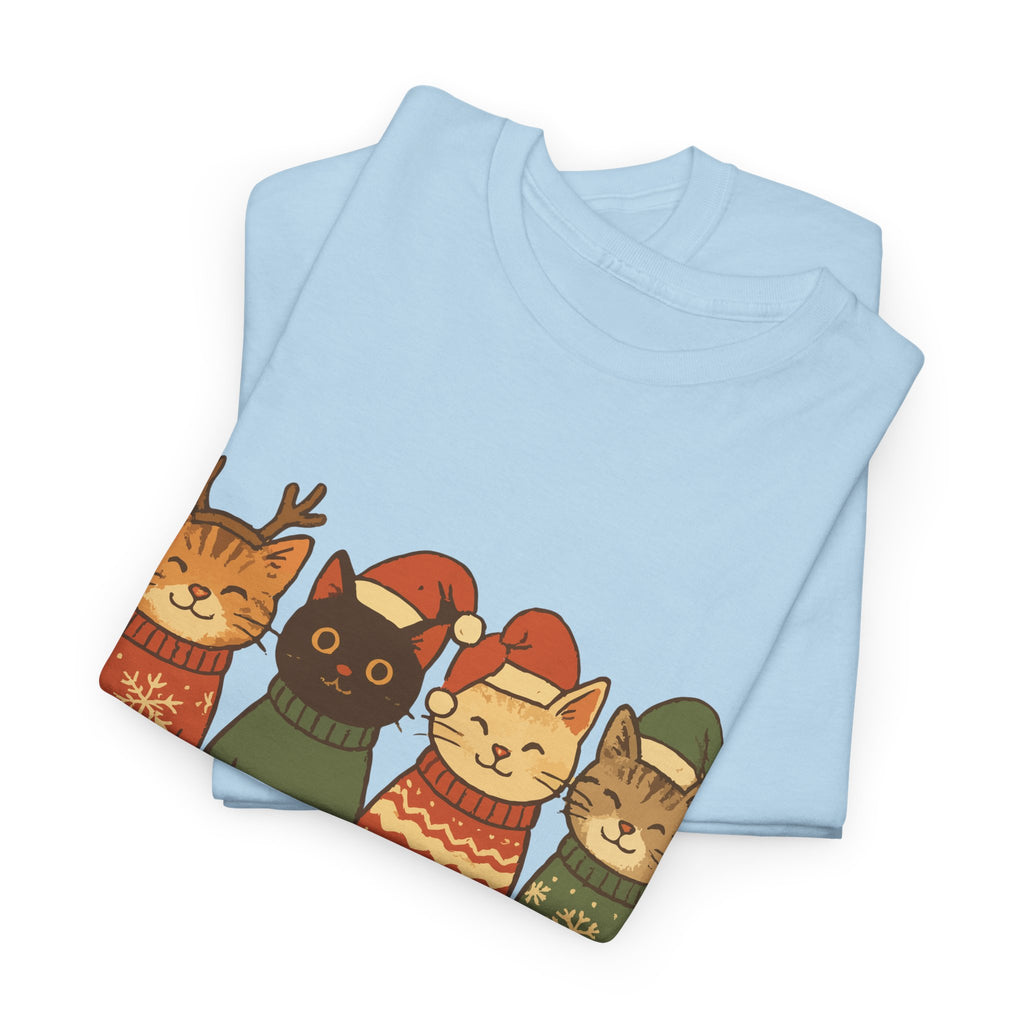 Christmas Cats Unisex Cotton Tee
