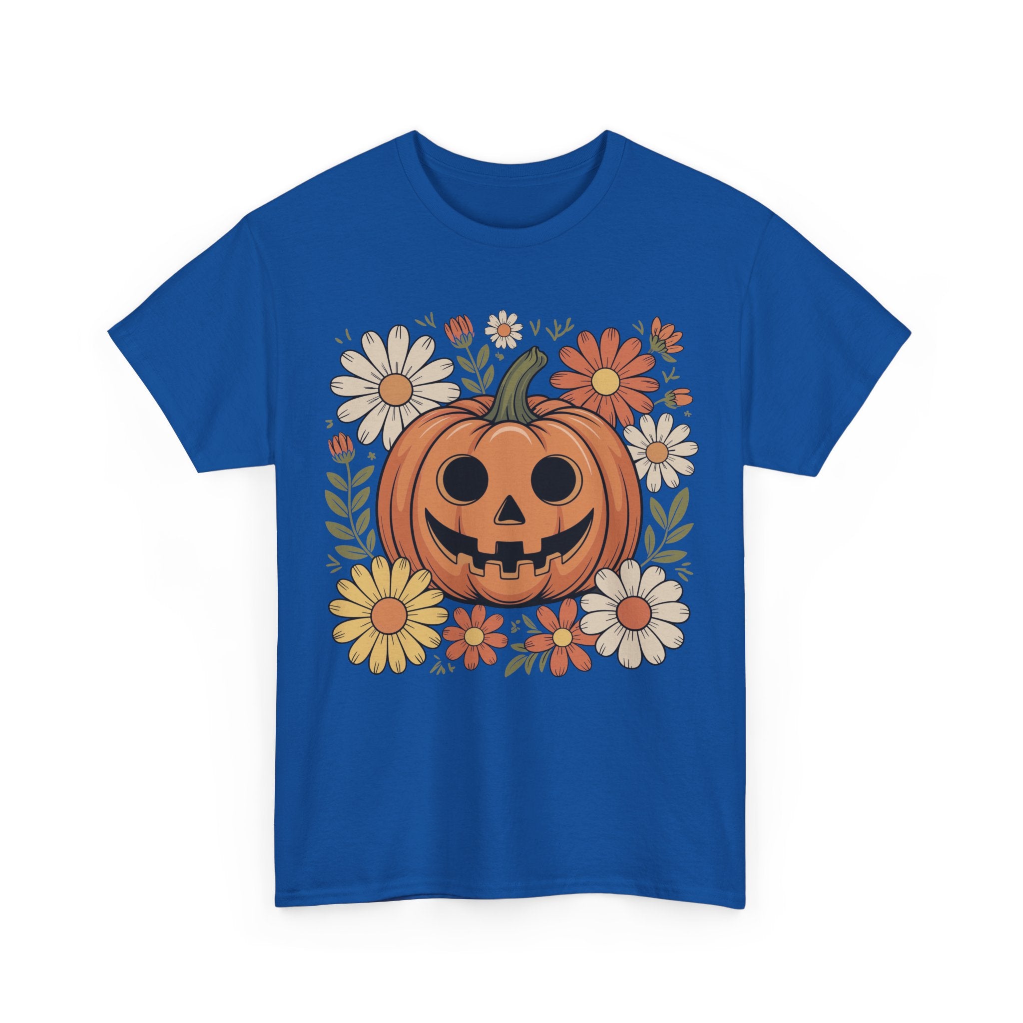 Halloween Pumpkin Unisex Cotton Tee