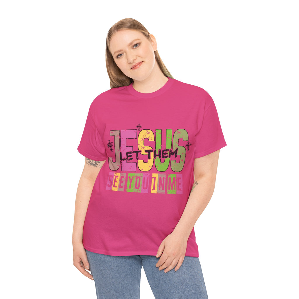Jesus ‘See You In Me’ Distressed Pastel Unisex Cotton T-Shirt