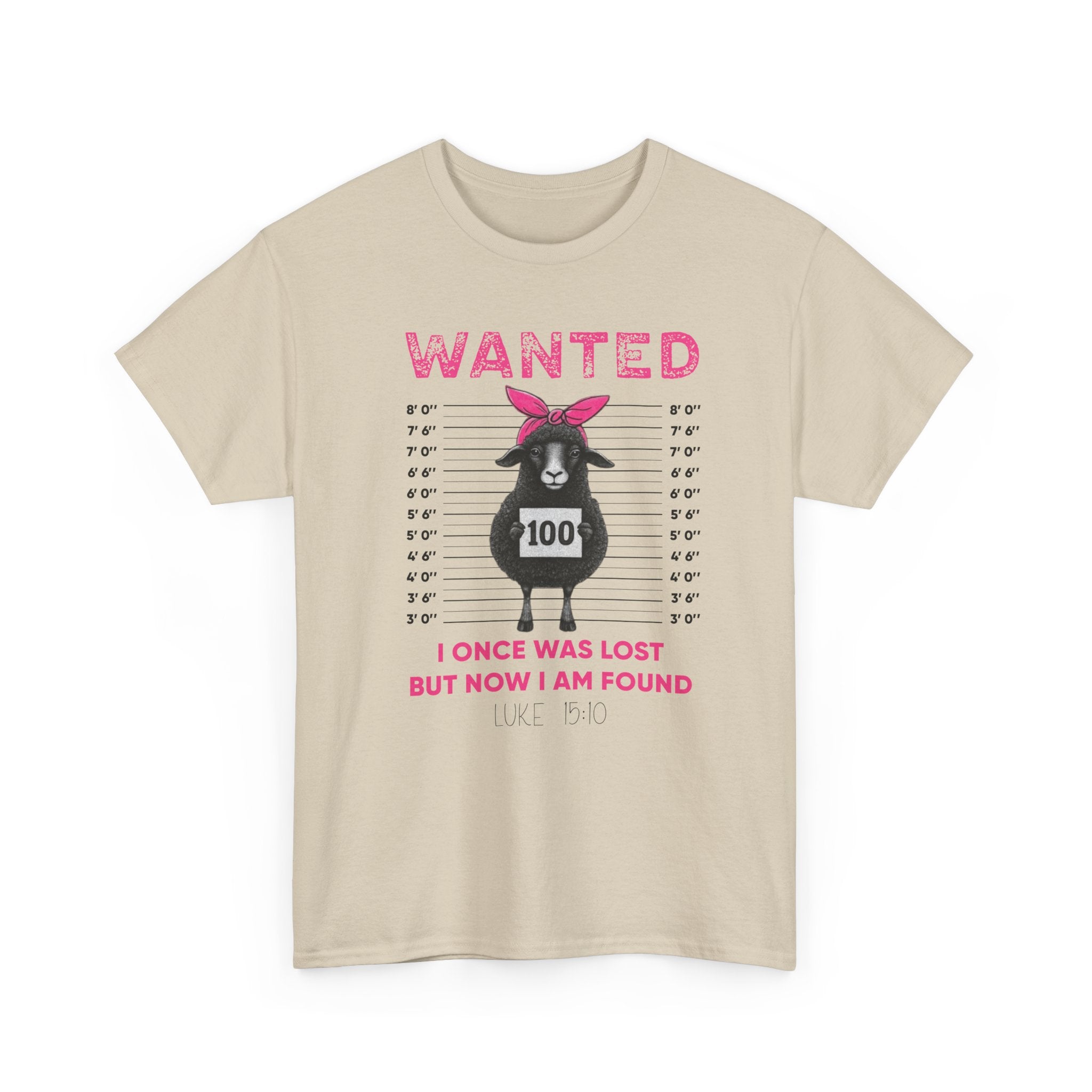 WANTED Black Sheep 'I Once Was Lost But Now I Am Found' Unisex Cotton T-Shirt