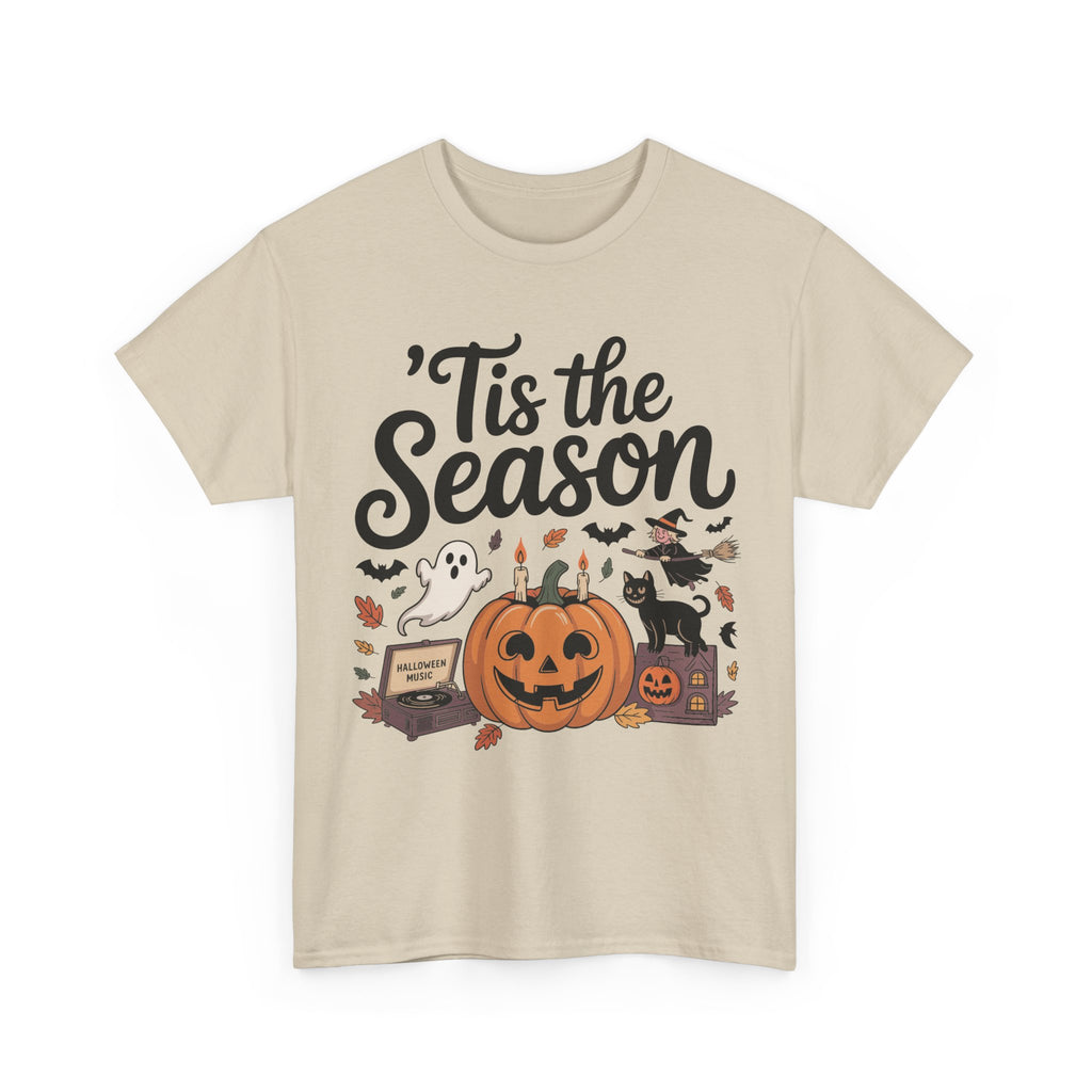 Holiday Season Unisex Cotton T-Shirt - Tis the Season Design