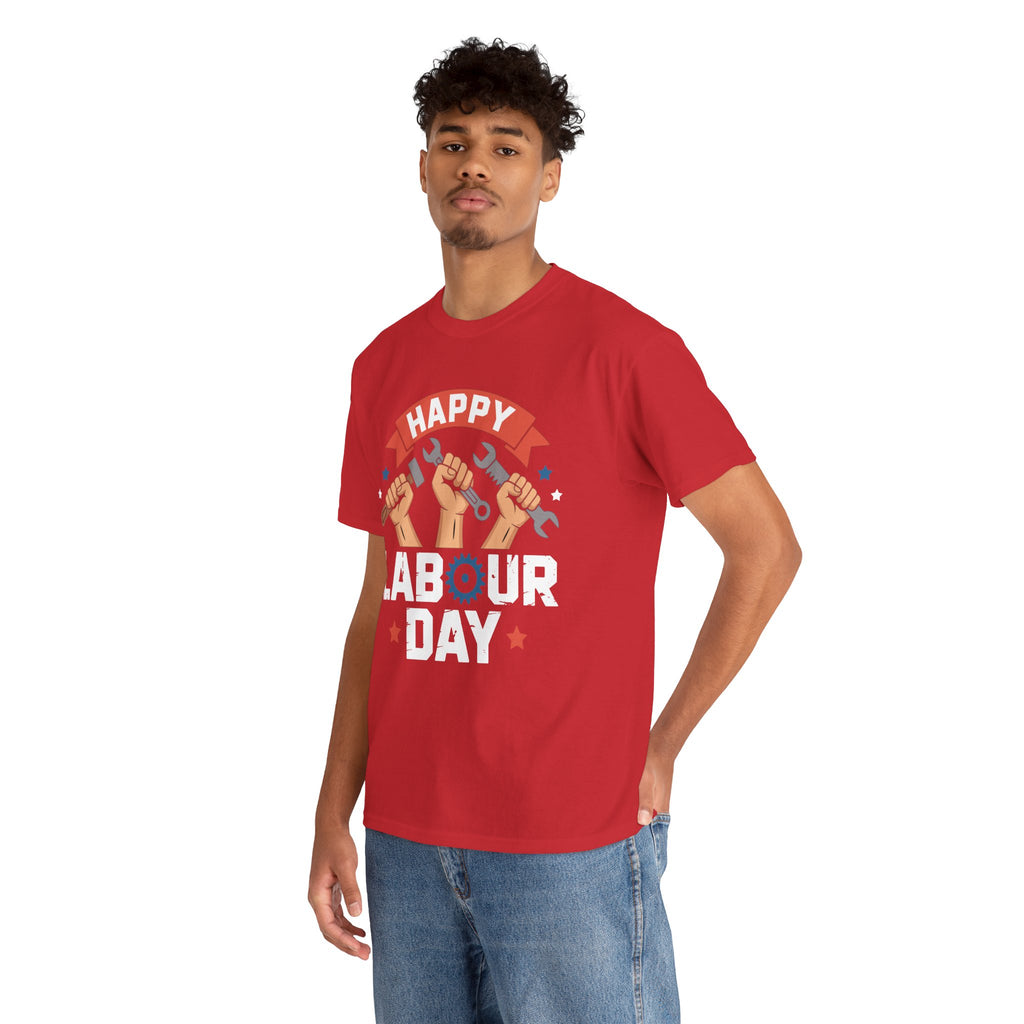 Happy US Labour Day Unisex Heavy Cotton T-Shirt