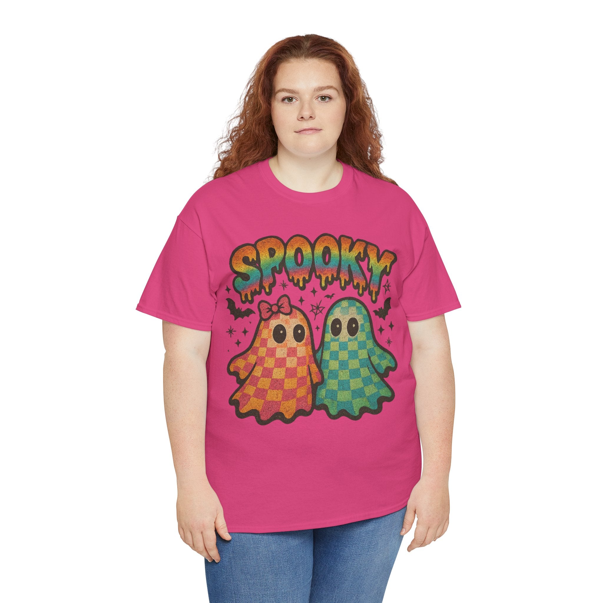 Spooky Pastel Ghosts Unisex Cotton Tee