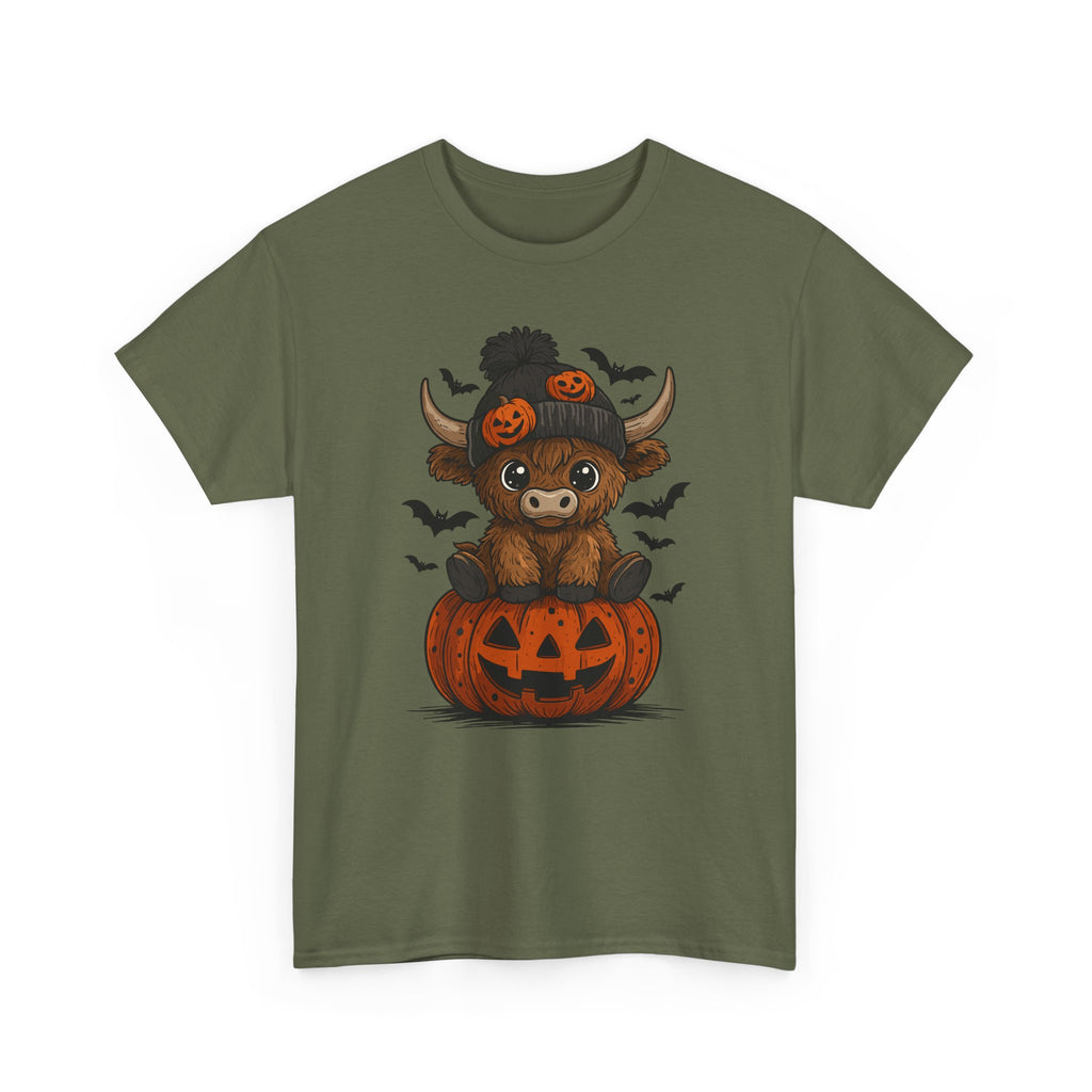 Halloween Cow Unisex Cotton Tshirt