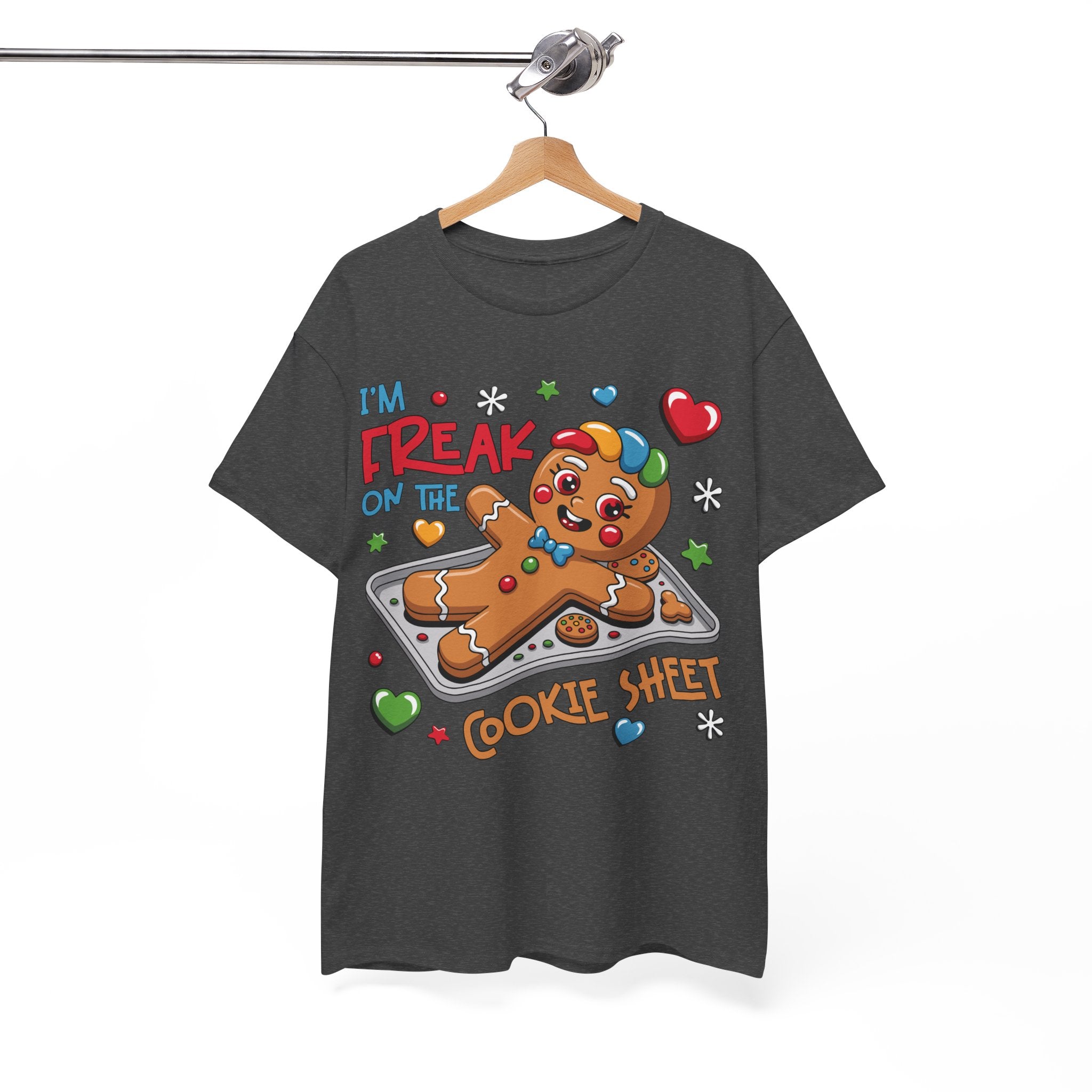 Gingerbread ‘I’m Freak on the Cookie Sheet’ Unisex Cotton Tee