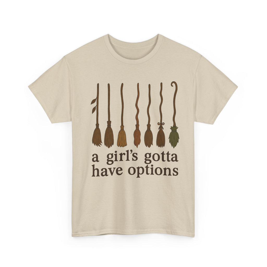 Witch Brooms Options Unisex Cotton Tee