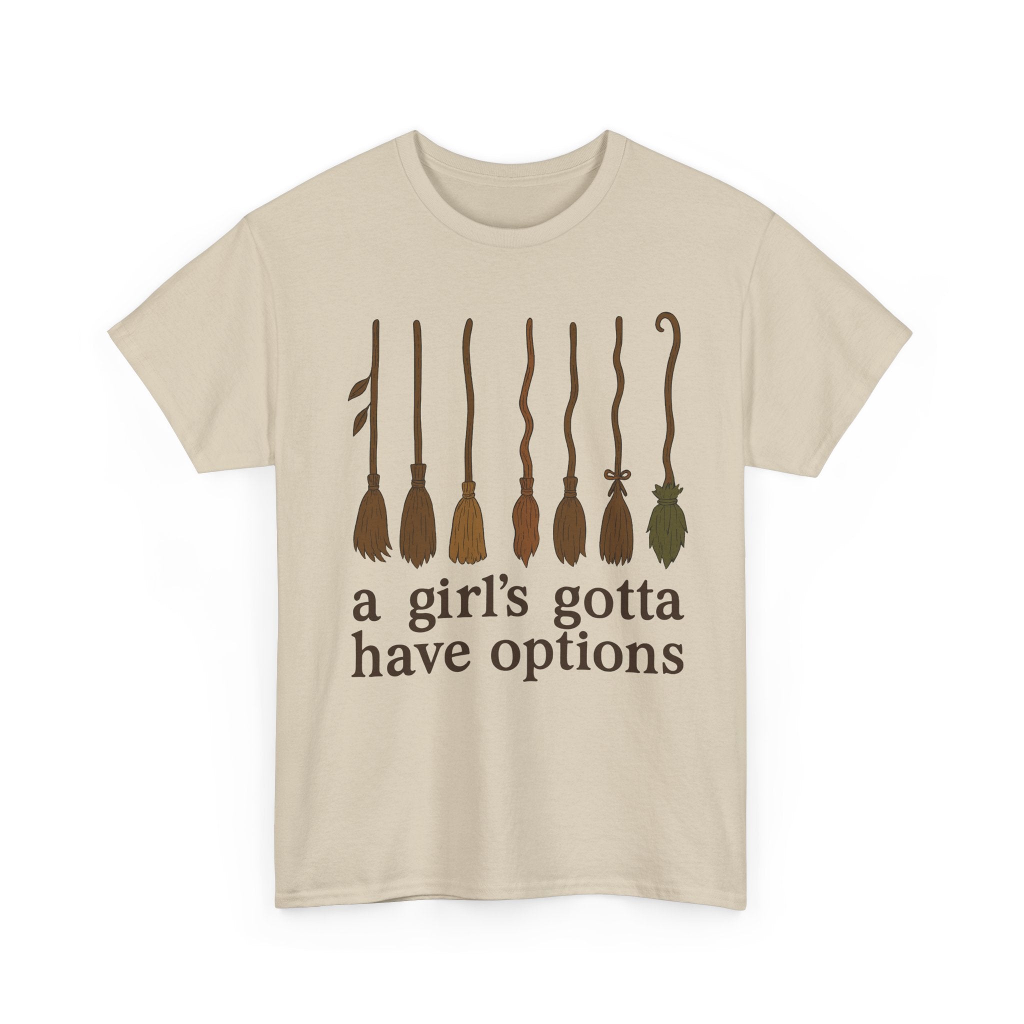 Witch Brooms Options Unisex Cotton Tee