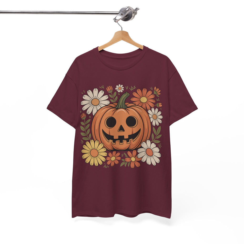 Halloween Pumpkin Unisex Cotton Tee