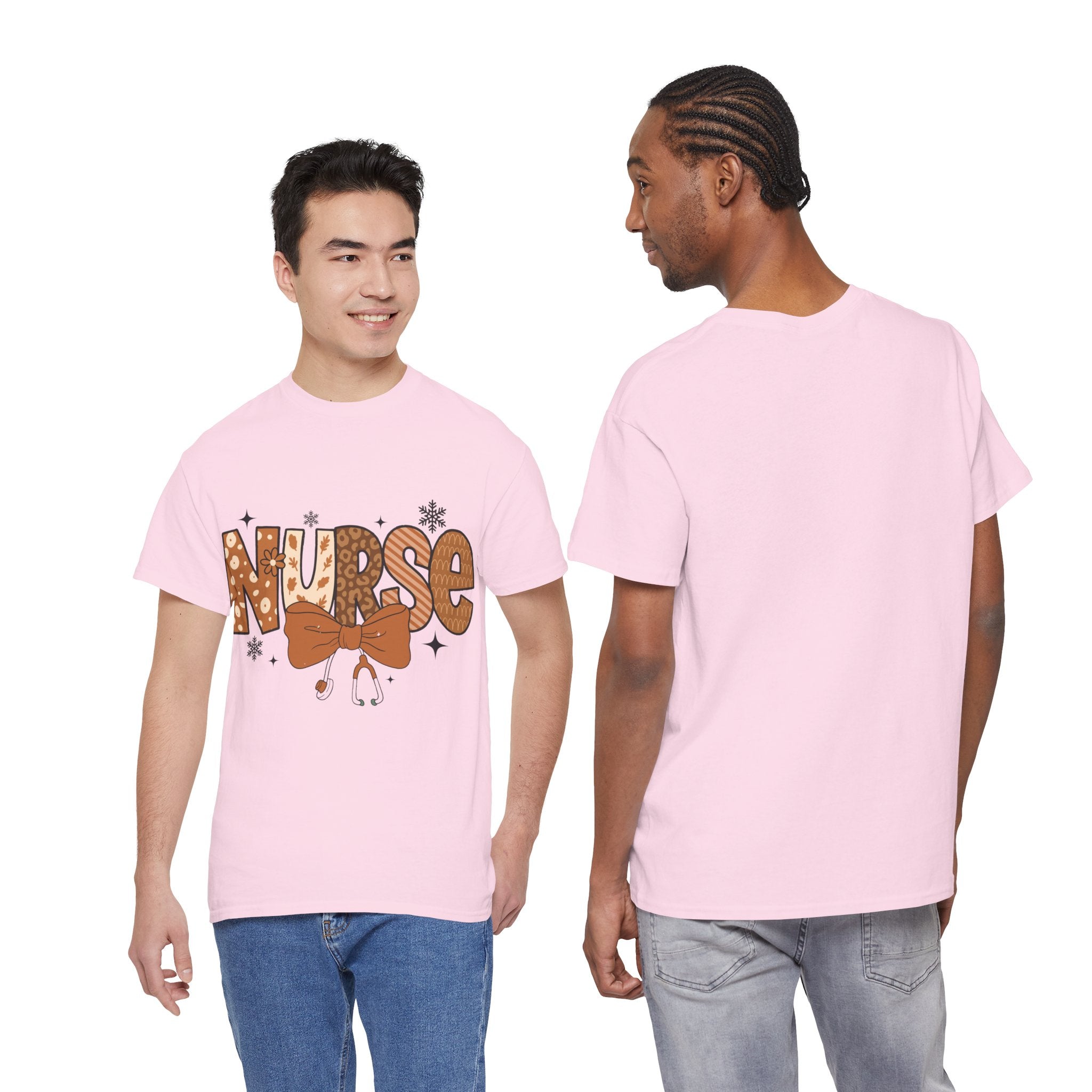 NURSE Fall Stethoscope Tee — Brown Autumn Nurse Unisex CottonT shirt