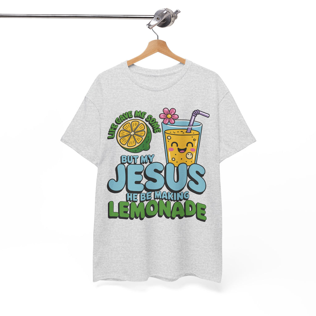 Christian Lemonade T‑Shirt — "Life Gave Me Some Lemons, My Jesus Makes Lemonade"Unisex Cotton Tee