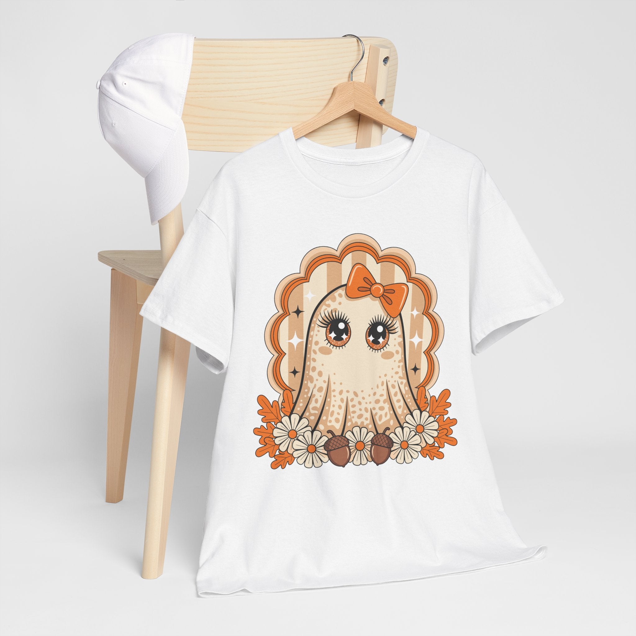 Ghost and Daisies Unisex Cotten Tee