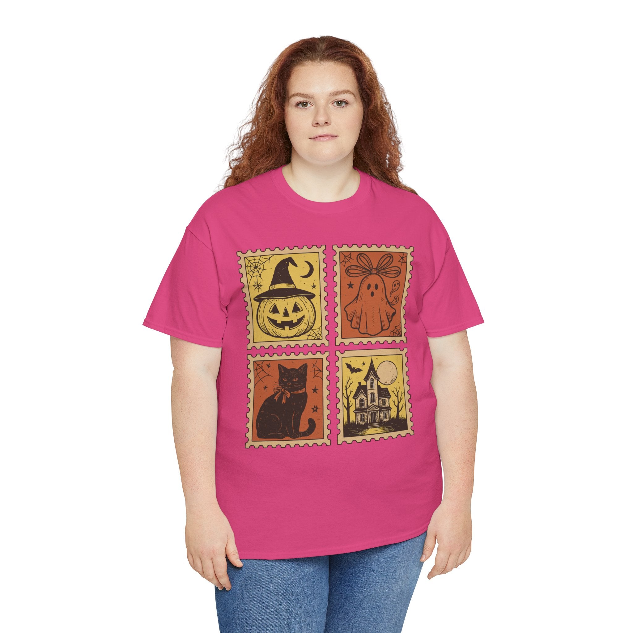 Halloween Stamp Collection Unisex Cotton Tee