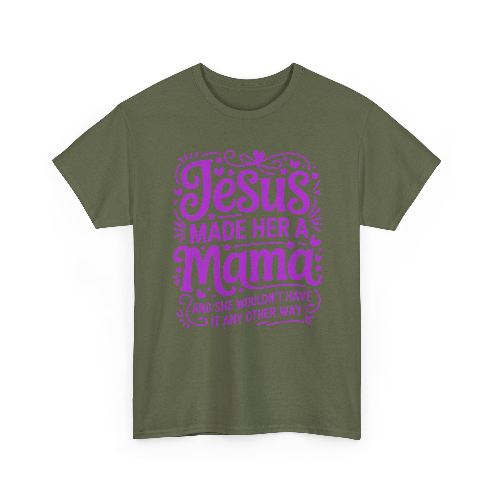 Jesus Made Her a Mama — Christian MamaUnisex Cotton T-Shirt