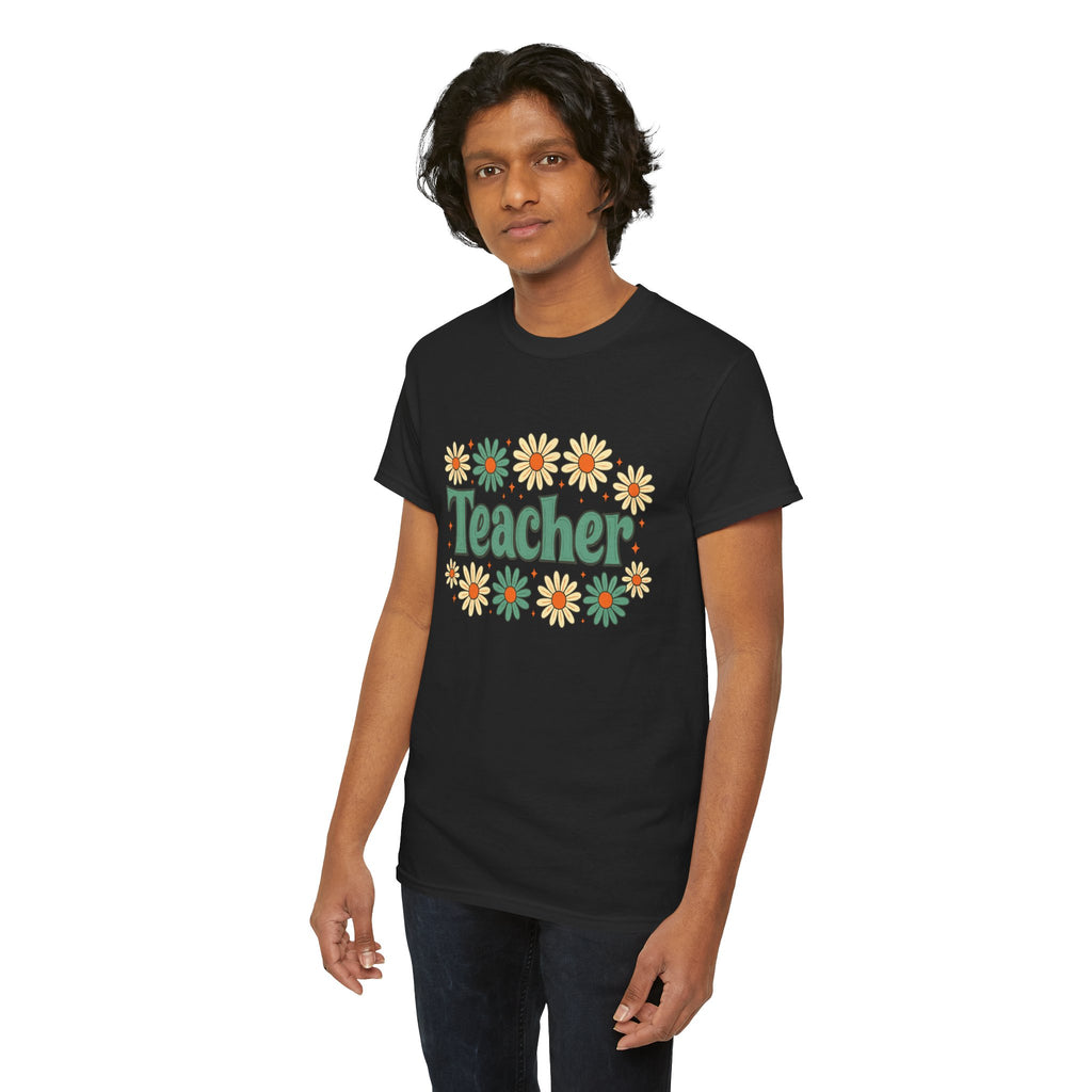 Floral Teacher Tee - Perfect Gift for Educators