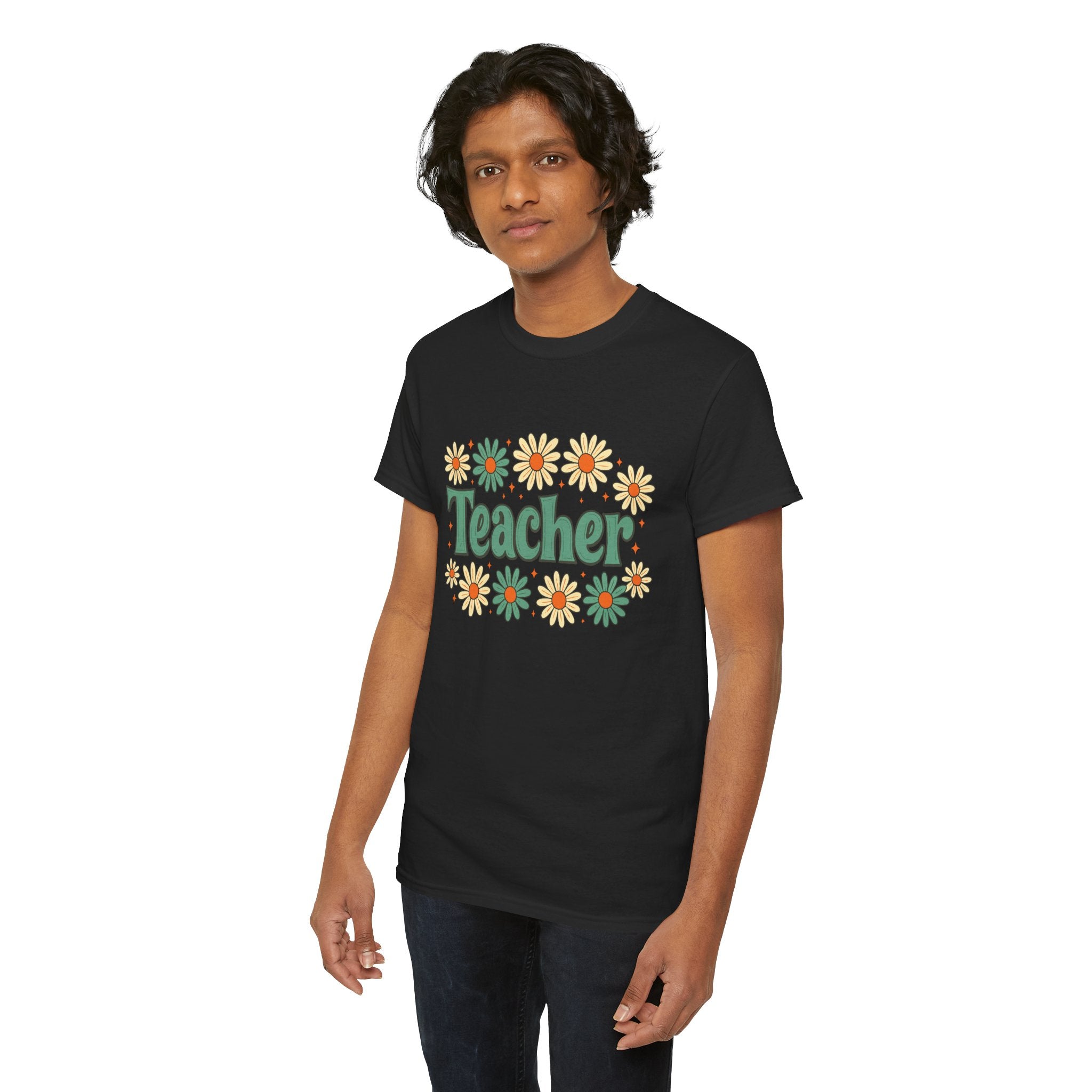 Floral Teacher Tee - Perfect Gift for Educators