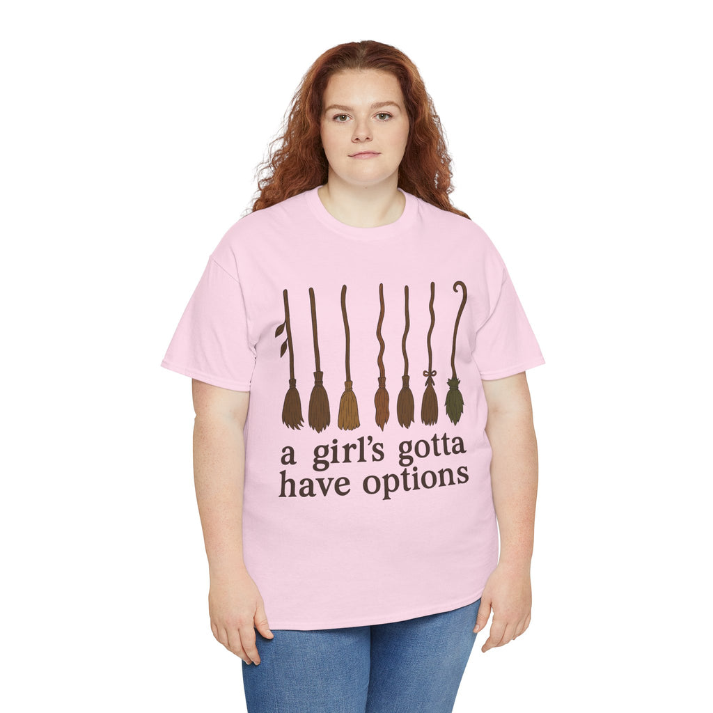 Witch Brooms Options Unisex Cotton Tee