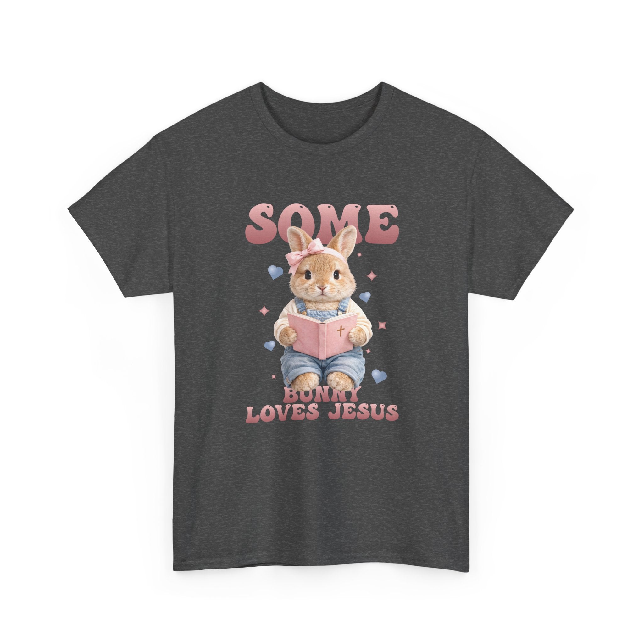 Some Bunny Loves Jesus Bunny Bible Unisex Cotton Tee