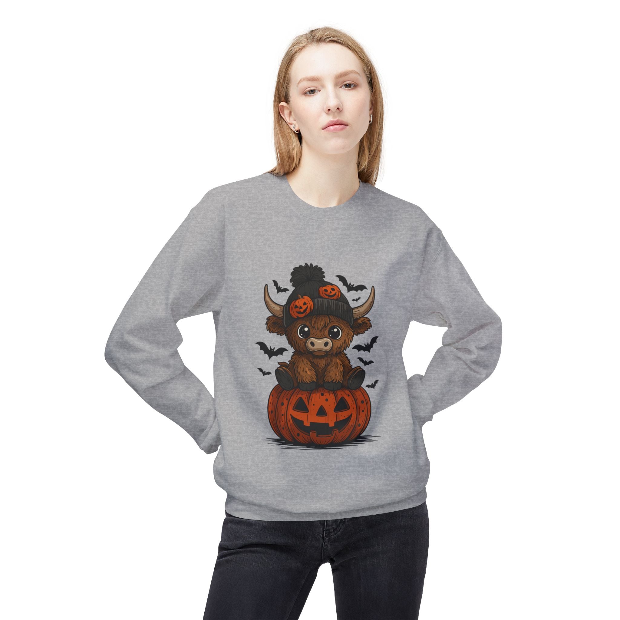 Halloween Bear Unisex Fleece Sweatshirt