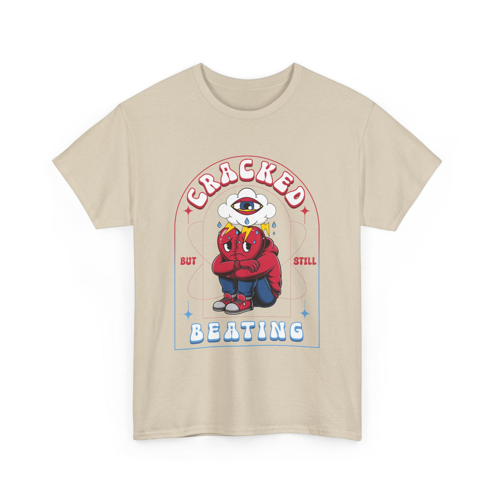 Cracked but still beating Tee