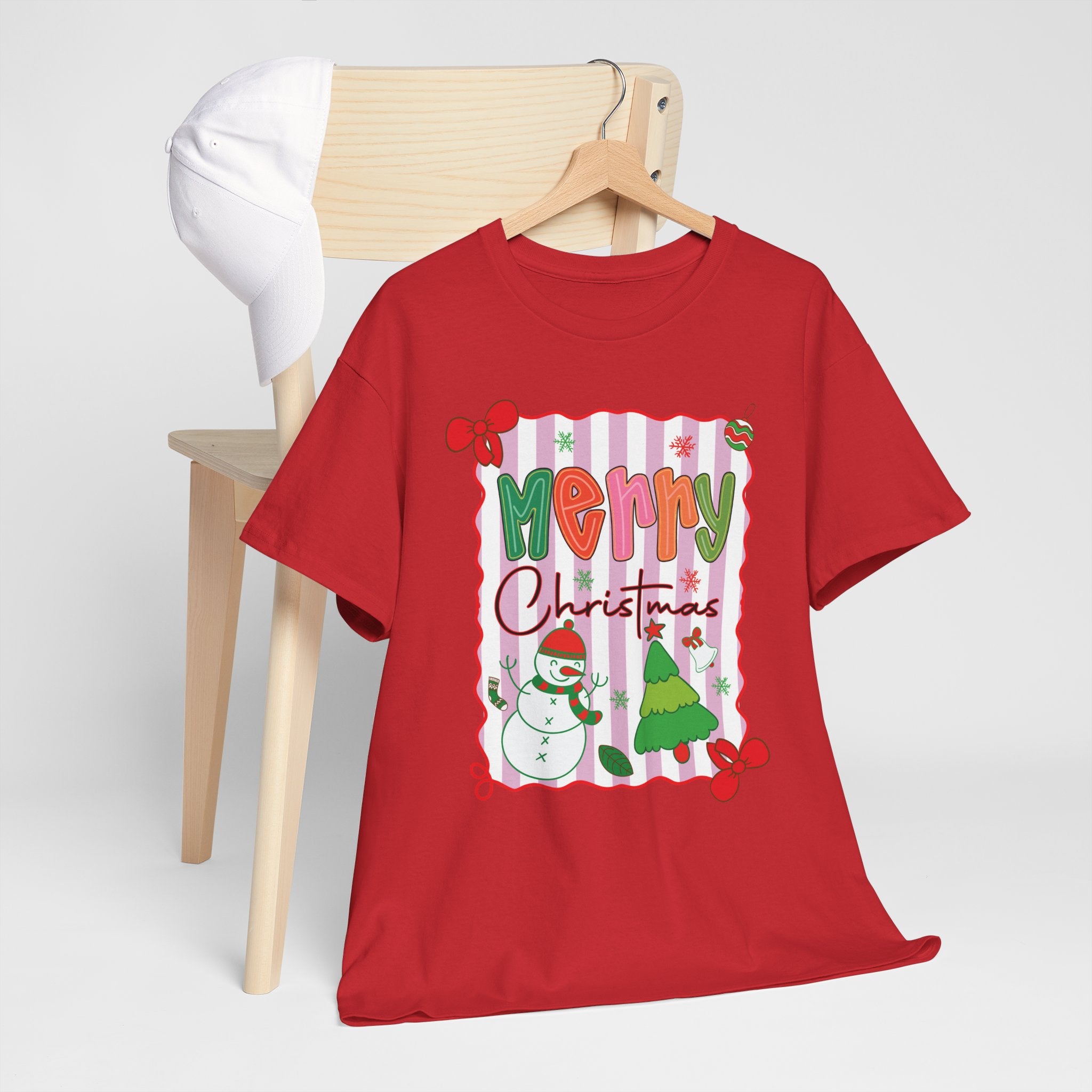Christmas Snowman Unisex Cotton Tee