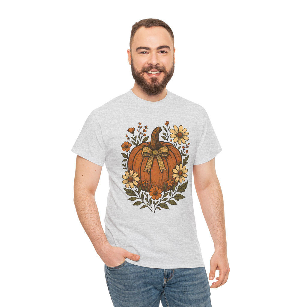 Pumpkin Daisy Unisex Cotton Tee
