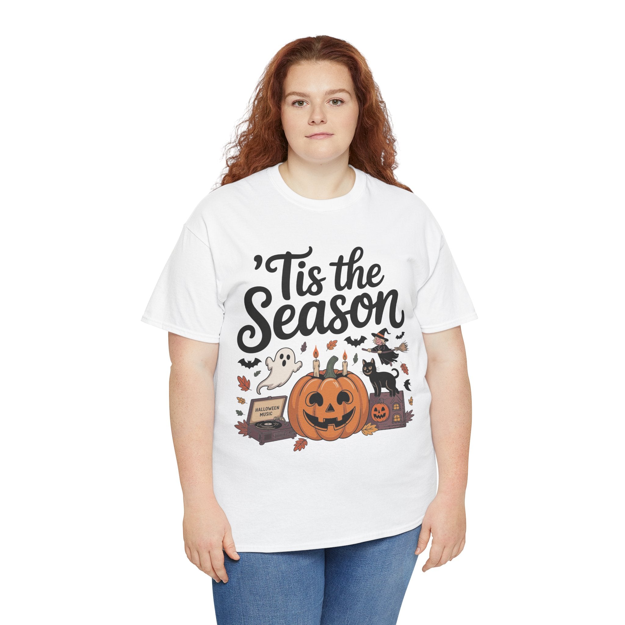 Holiday Season Unisex Cotton T-Shirt - Tis the Season Design