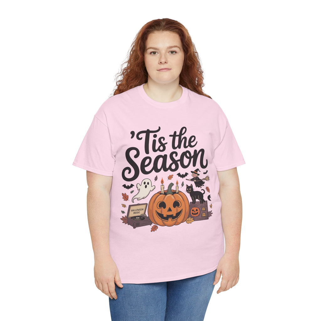 Holiday Season Unisex Cotton T-Shirt - Tis the Season Design