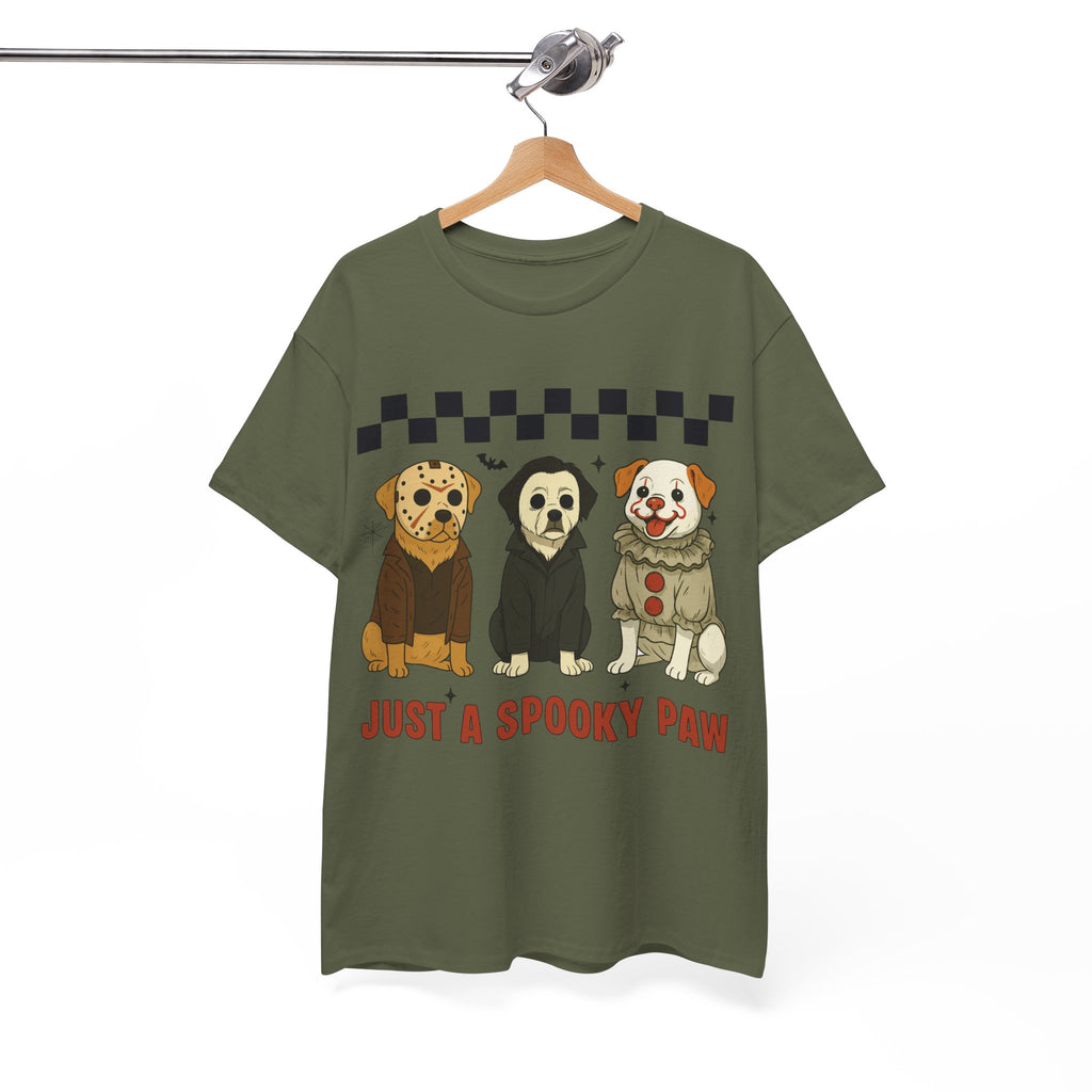 Halloween "Just A Spooky Paw" Unisex Cotton Tee