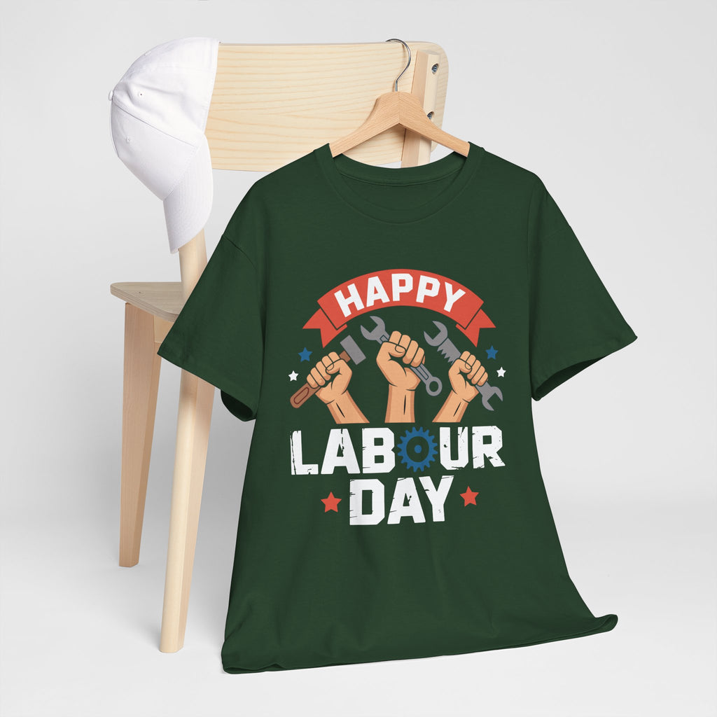Happy US Labour Day Unisex Heavy Cotton T-Shirt