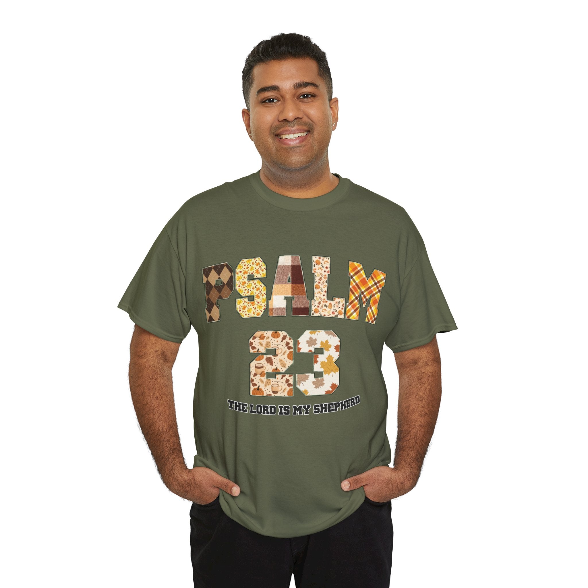Psalm 23 Patchwork Unisex Cotton Tee