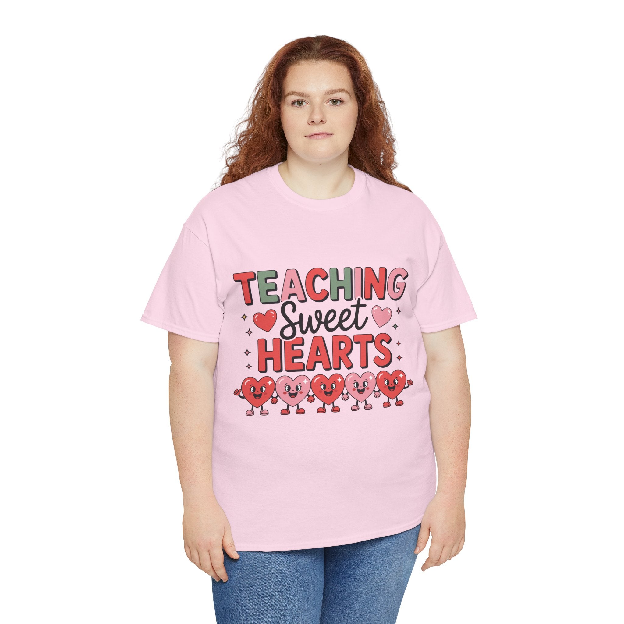 Teaching Sweet Hearts Valentine Teacher Unisex Cotton T-Shirt