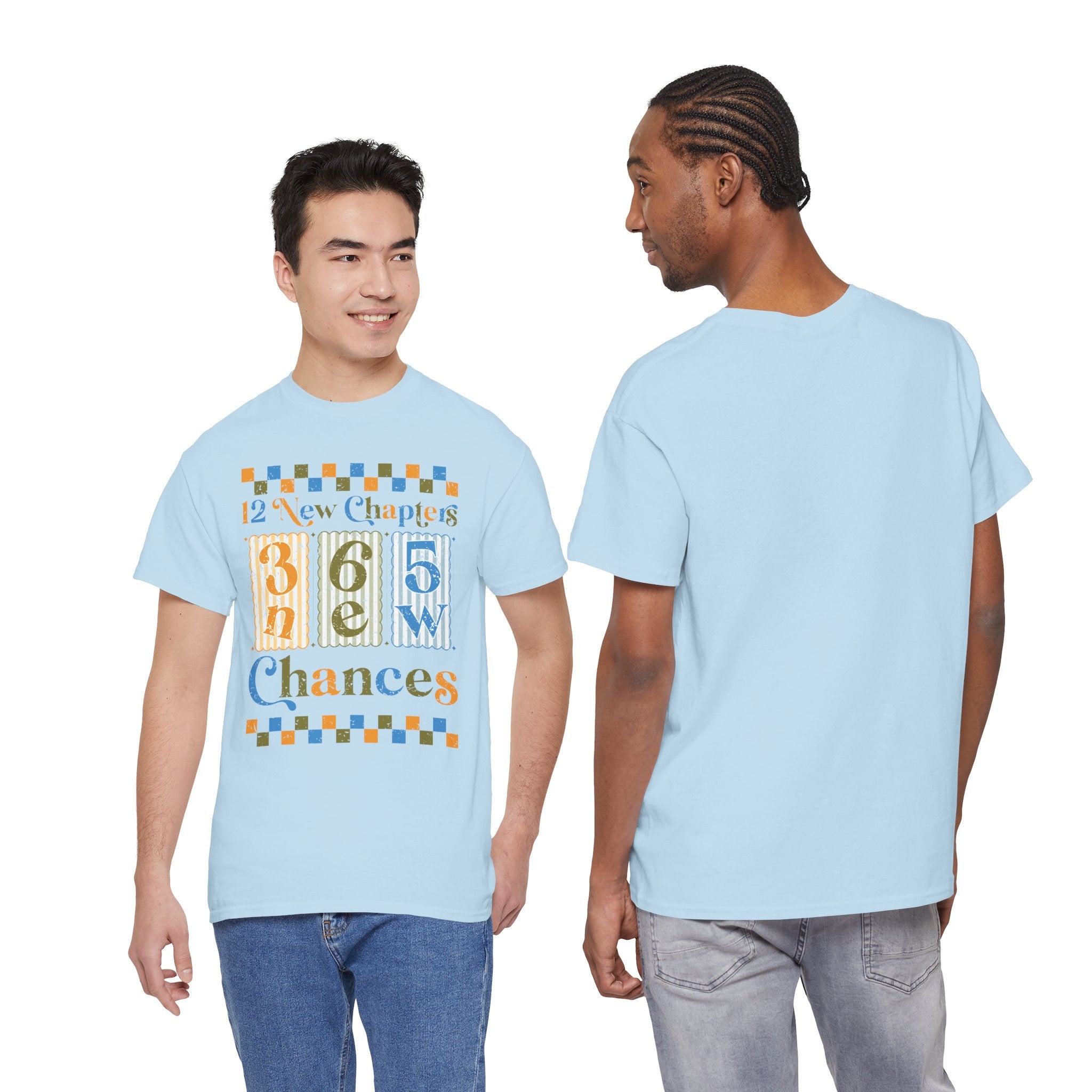 12 New Chapters 365 New Chances Vintage Tee — Fresh Start Inspirational Unisex Cotton Tee