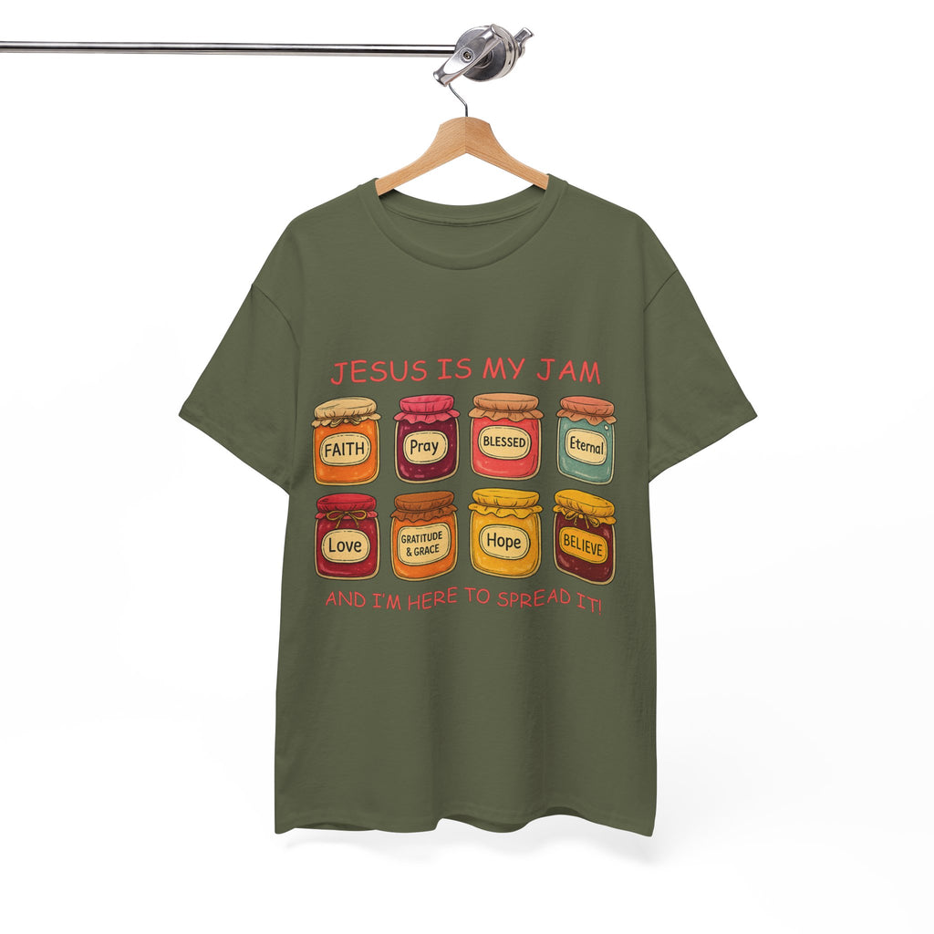 Jesus Is My Jam T-Shirt — Christian Faith Jam Jar Unisex Cotton Tee